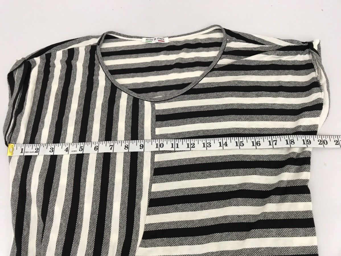Vintage Unique Tee Inspired Striped Shadow Made Striped Size M / US 6-8 / IT 42-44 - 5 Thumbnail