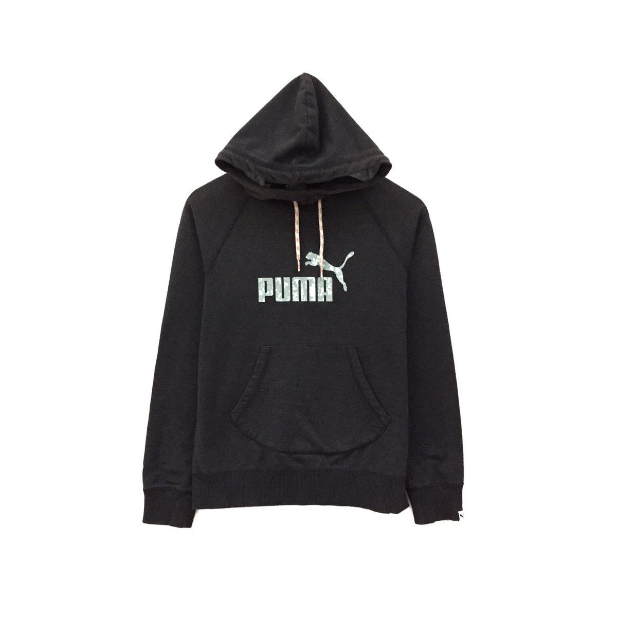 Puma × Vintage Vintage Puma Hoodie Sweatshirt Big Logo Spellout Puma Size US S / EU 44-46 / 1 - 1 Thumbnail