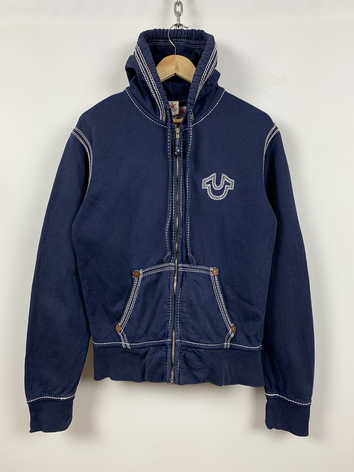 Navy true outlet religion hoodie