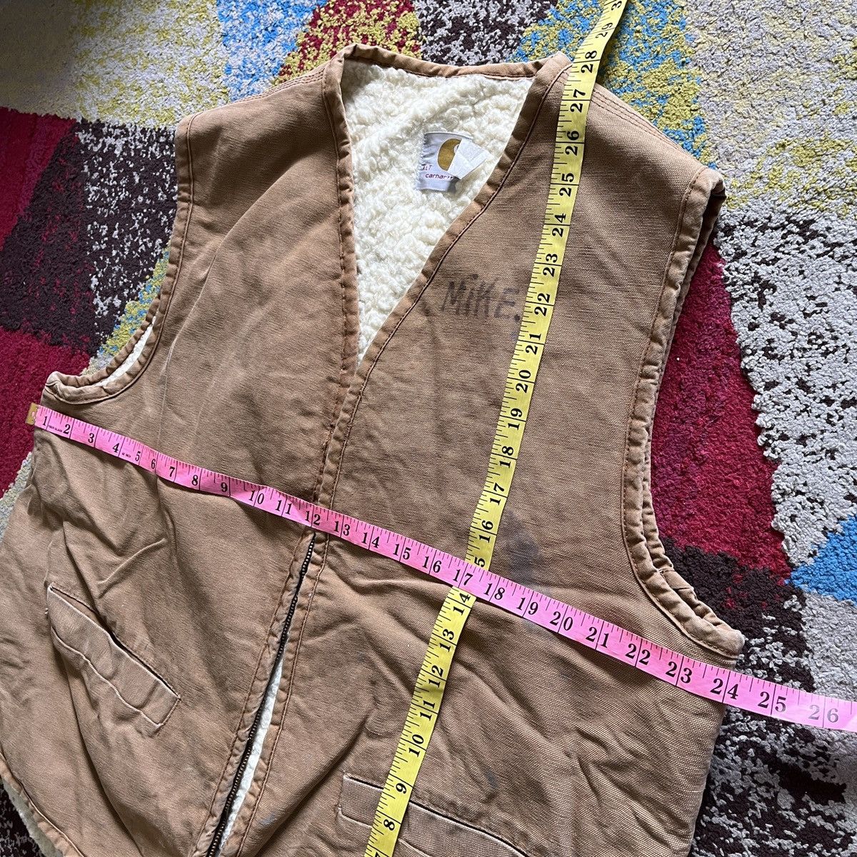Carhartt × Vintage Carhartt Detroit Vest Denim 1980s Vintage Blanket Size US XL / EU 56 / 4 - 3 Thumbnail