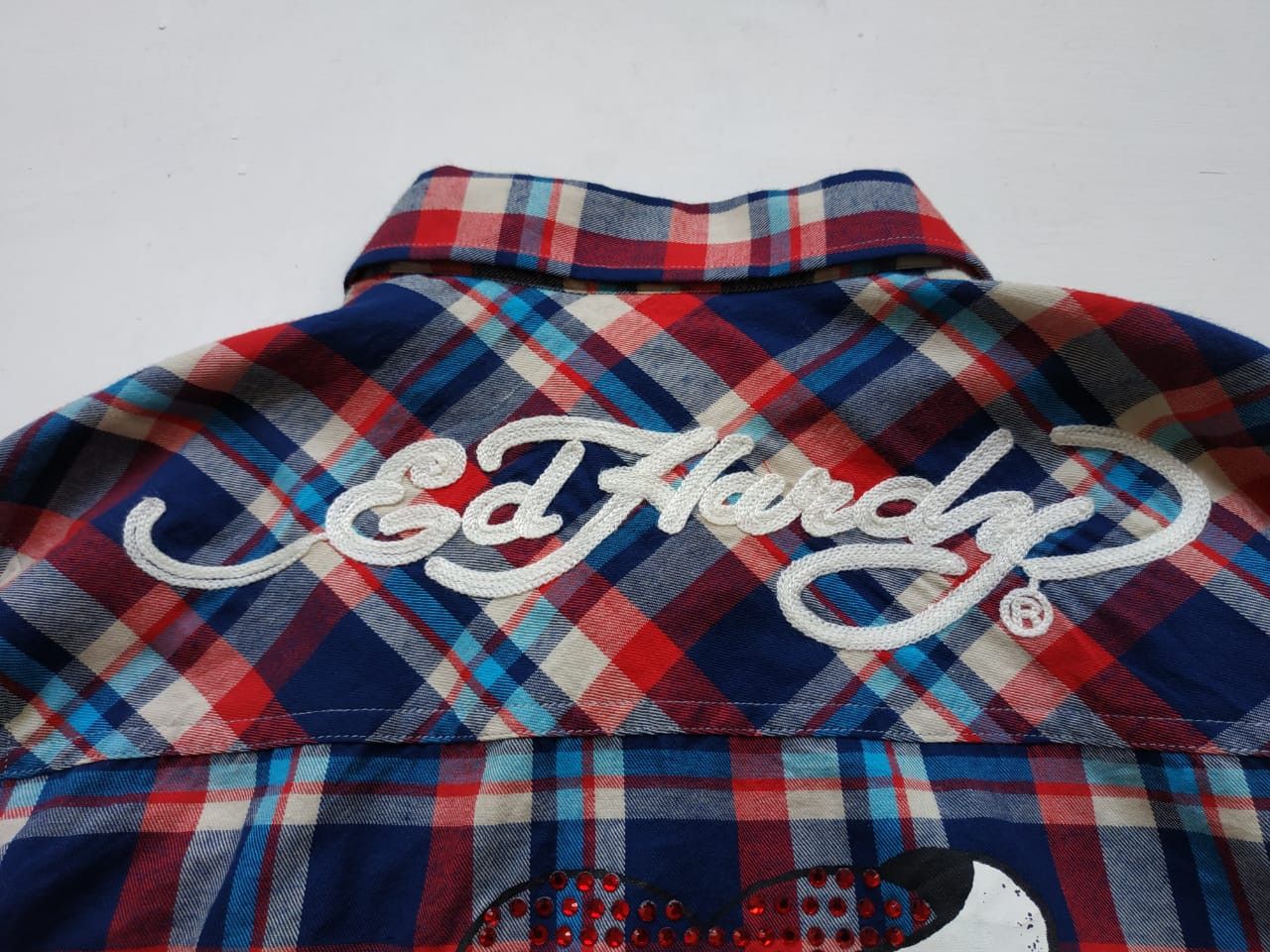 Christian Audigier Fit S to M, Ed Hardy Embroidery Shirt Size US M / EU 48-50 / 2 - 10 Thumbnail