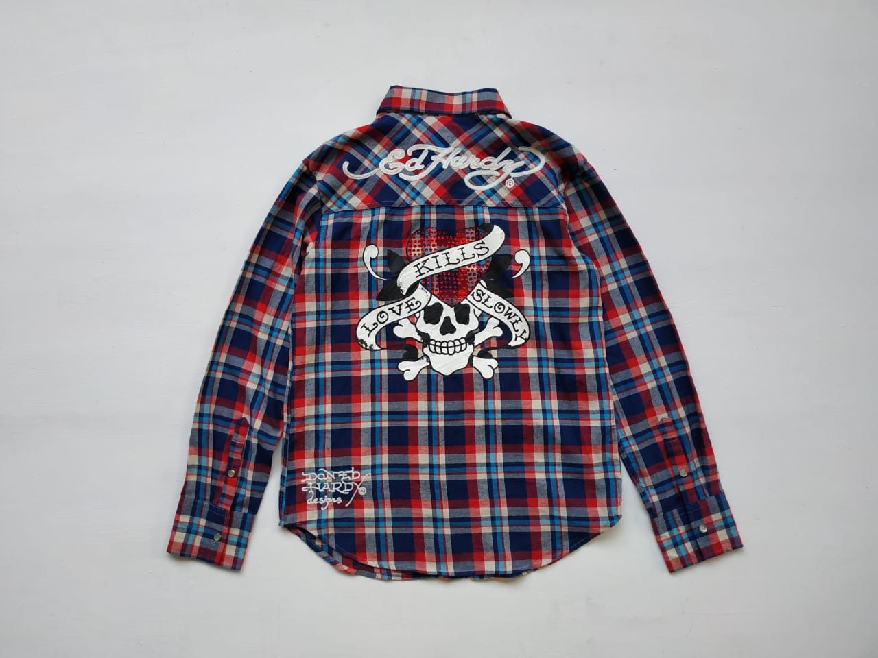 Christian Audigier Fit S to M, Ed Hardy Embroidery Shirt Size US M / EU 48-50 / 2 - 1 Thumbnail