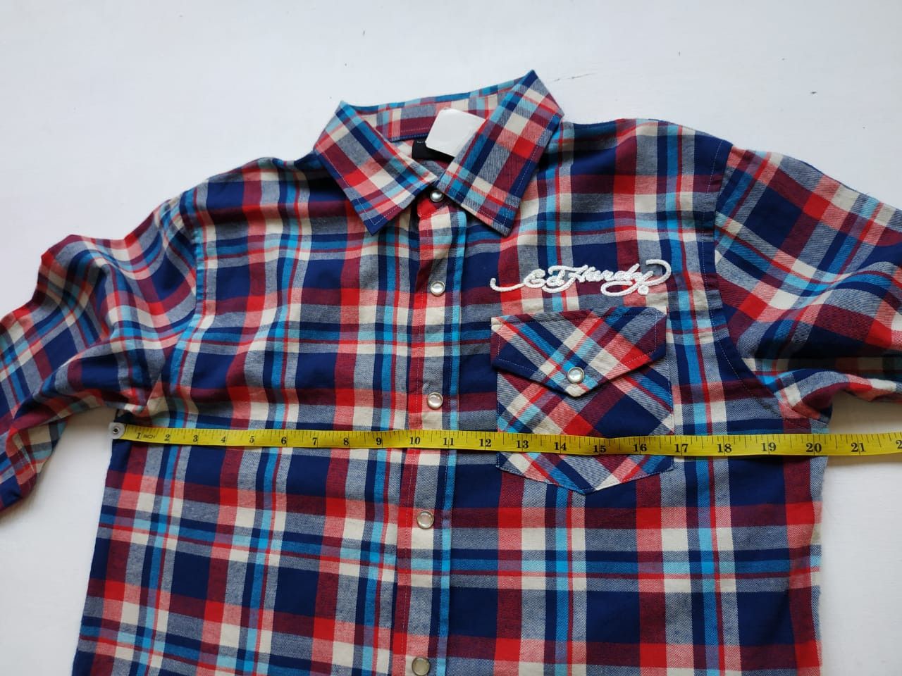 Christian Audigier Fit S to M, Ed Hardy Embroidery Shirt Size US M / EU 48-50 / 2 - 8 Thumbnail