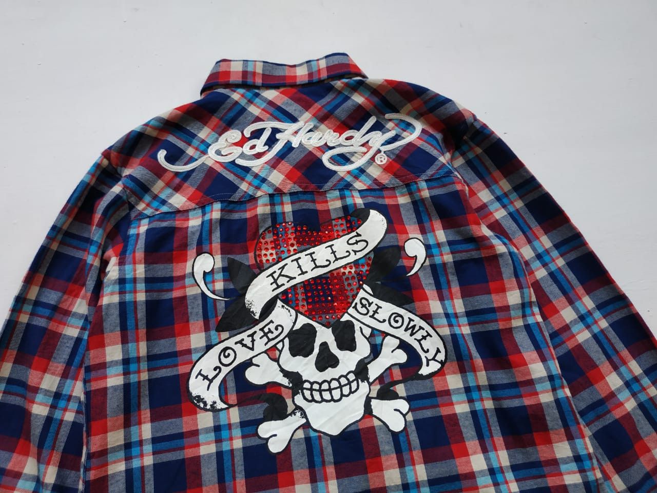Christian Audigier Fit S to M, Ed Hardy Embroidery Shirt Size US M / EU 48-50 / 2 - 15 Thumbnail