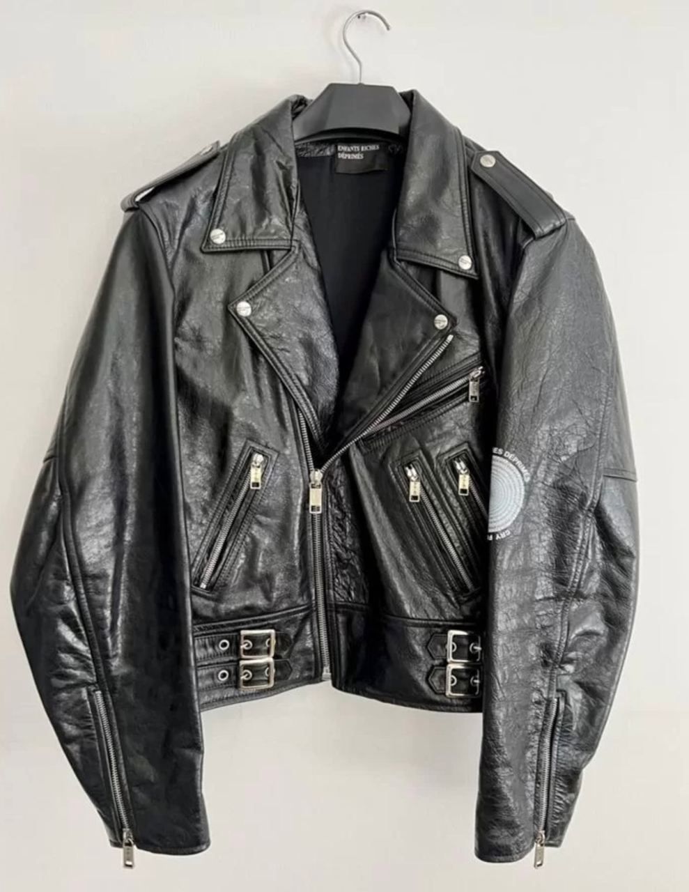 Pre-owned Enfants Riches Deprimes Black Printed Leather Jacket