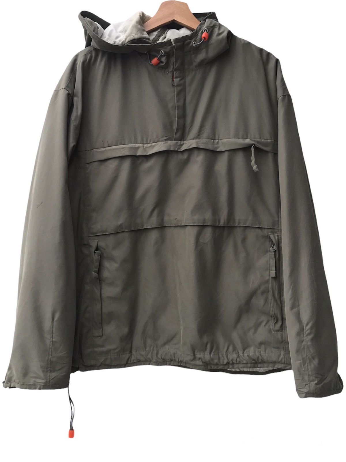image of Hype x Nike Y2K Nike Anorak Padded Jacket in Grey Olive, Men's (Size Medium)