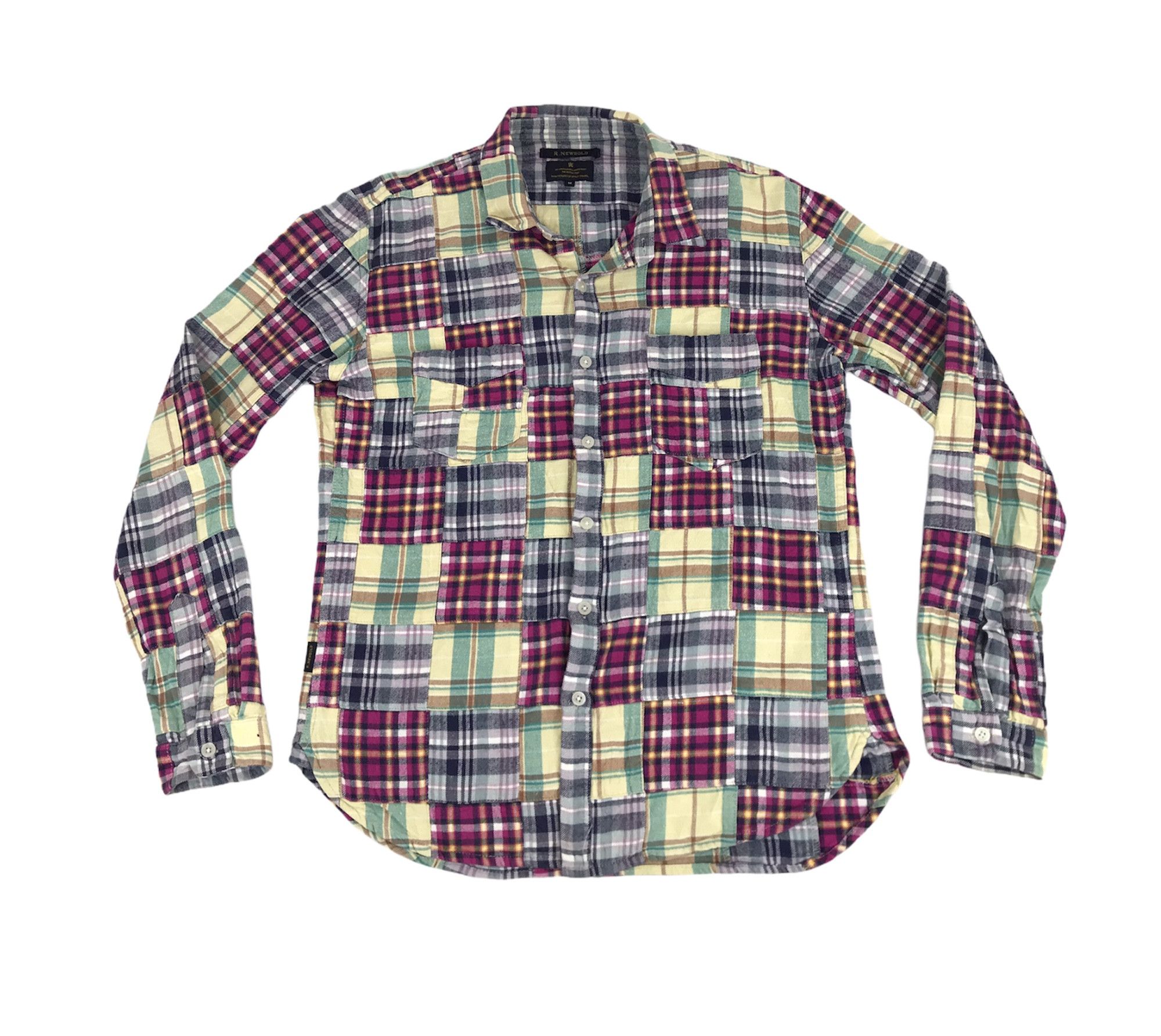 Flannel Vintage R. Newbold Paul Smiths Patchwork Flannel Shirt Size US M / EU 48-50 / 2 - 1 Thumbnail