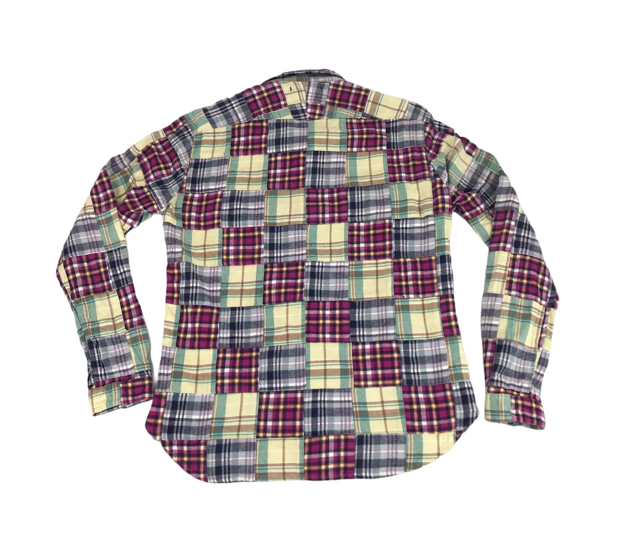 Flannel Vintage R. Newbold Paul Smiths Patchwork Flannel Shirt Size US M / EU 48-50 / 2 - 2 Thumbnail