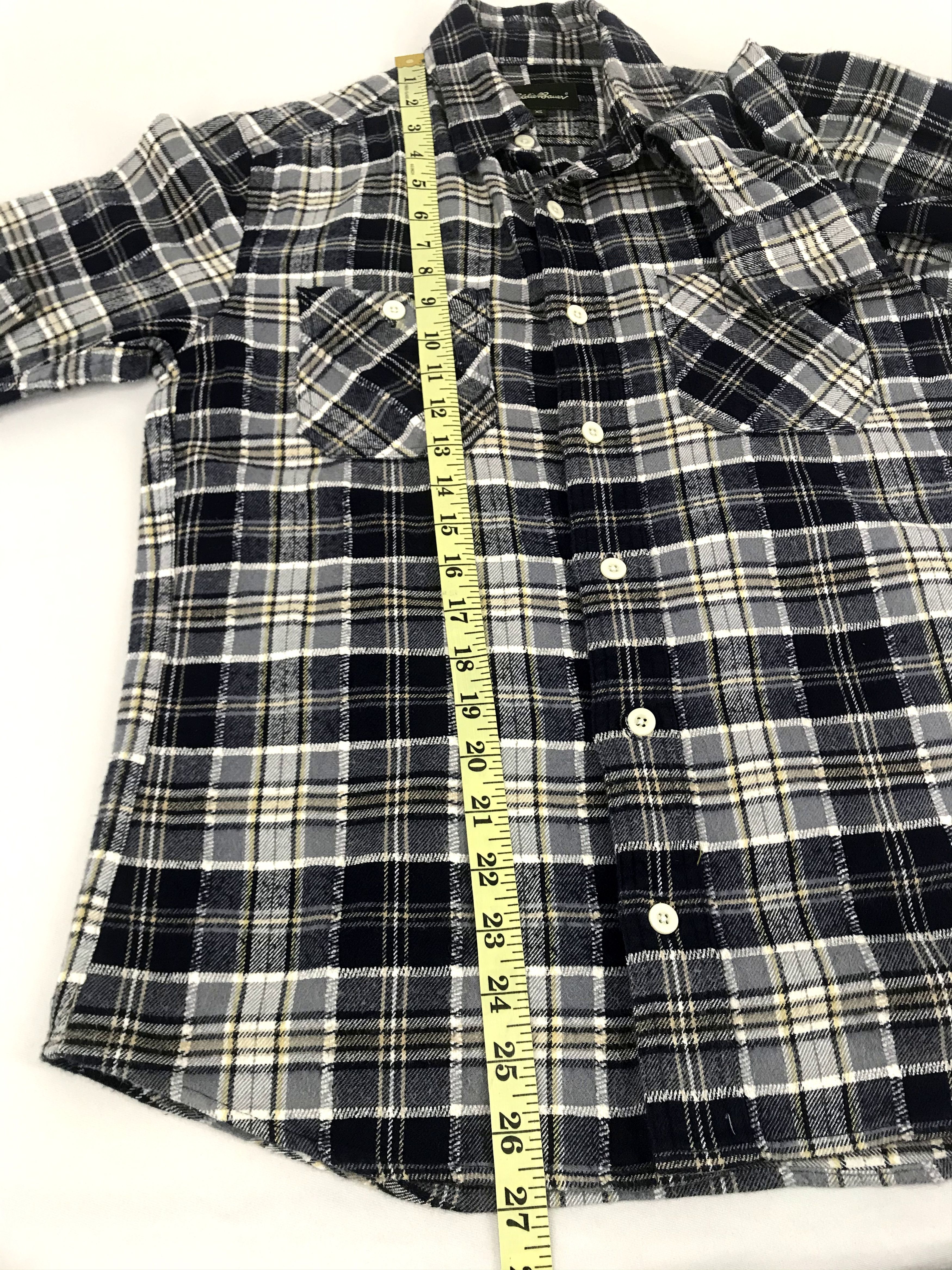 Eddie Bauer Vintage Eddie Bauer Flannel Double Pockets Plaid Check Size US S / EU 44-46 / 1 - 10 Thumbnail