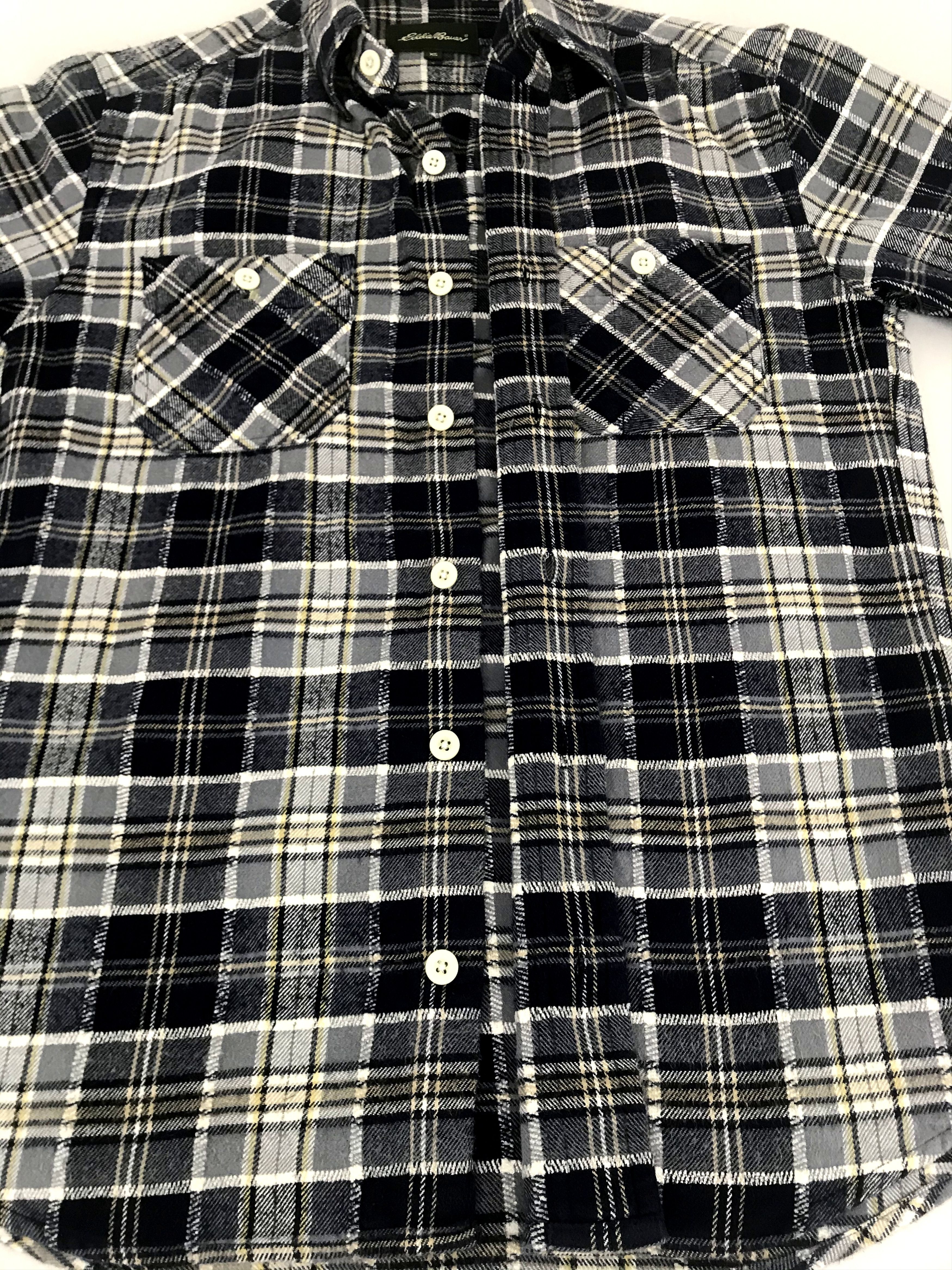 Eddie Bauer Vintage Eddie Bauer Flannel Double Pockets Plaid Check Size US S / EU 44-46 / 1 - 4 Thumbnail