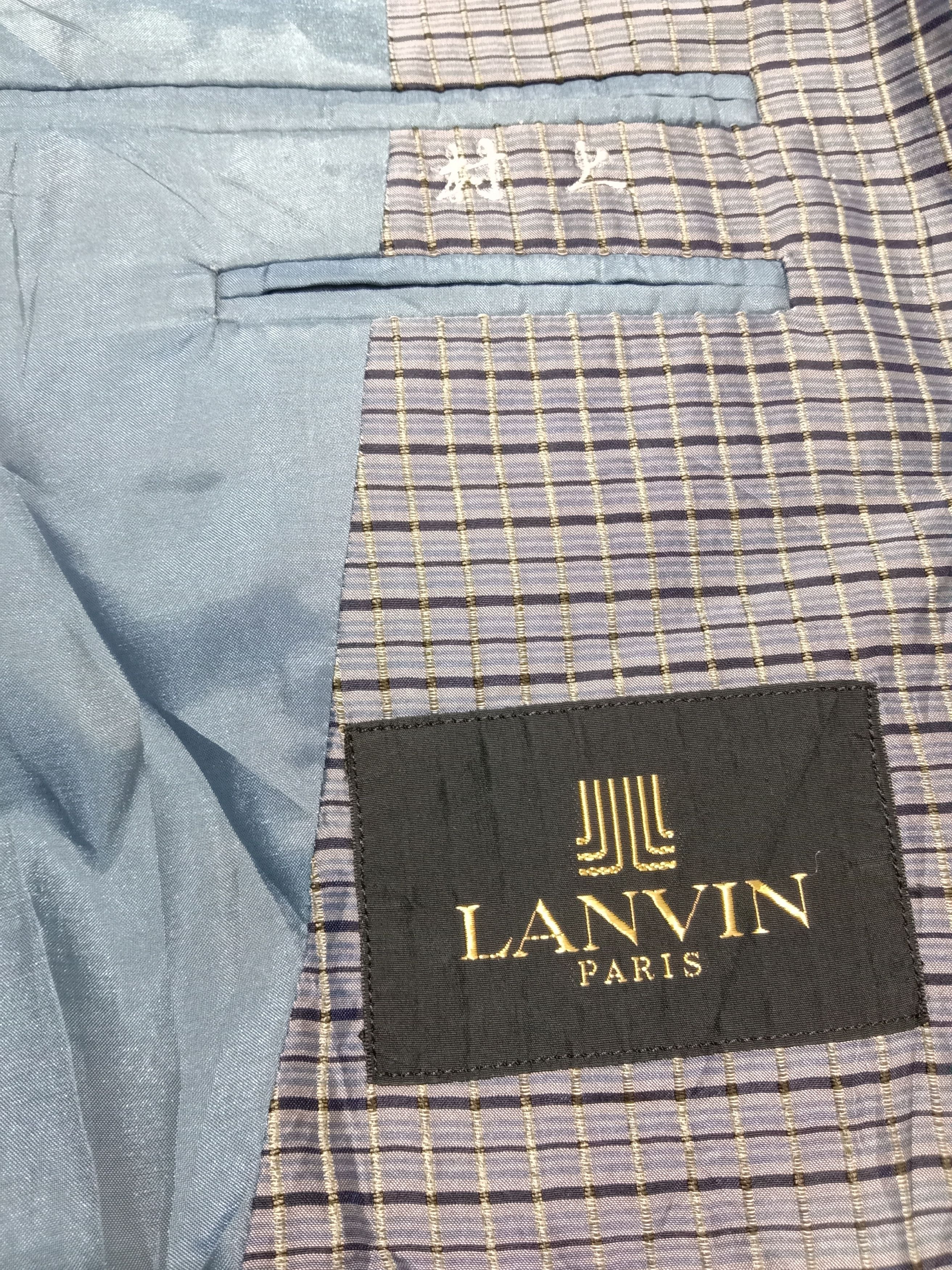 Lanvin Lanvin Paris Blazer Check Glitter Design Fits S M Size 38R - 3 Thumbnail