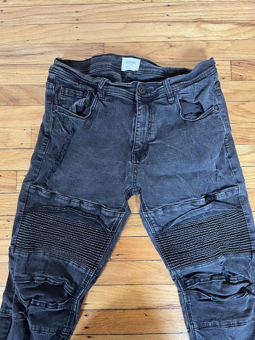 Distressed Denim KDNK Black Distressed Denim | Grailed