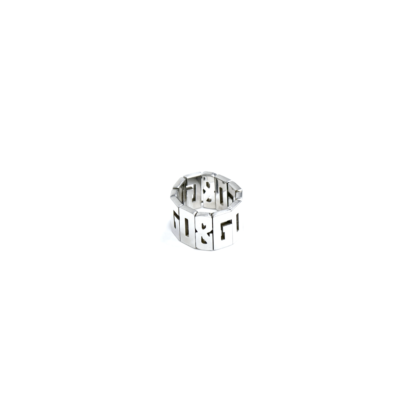 Dolce & Gabbana D&G Monogram Collapse Classic Logo Ring Size ONE SIZE - 1 Thumbnail