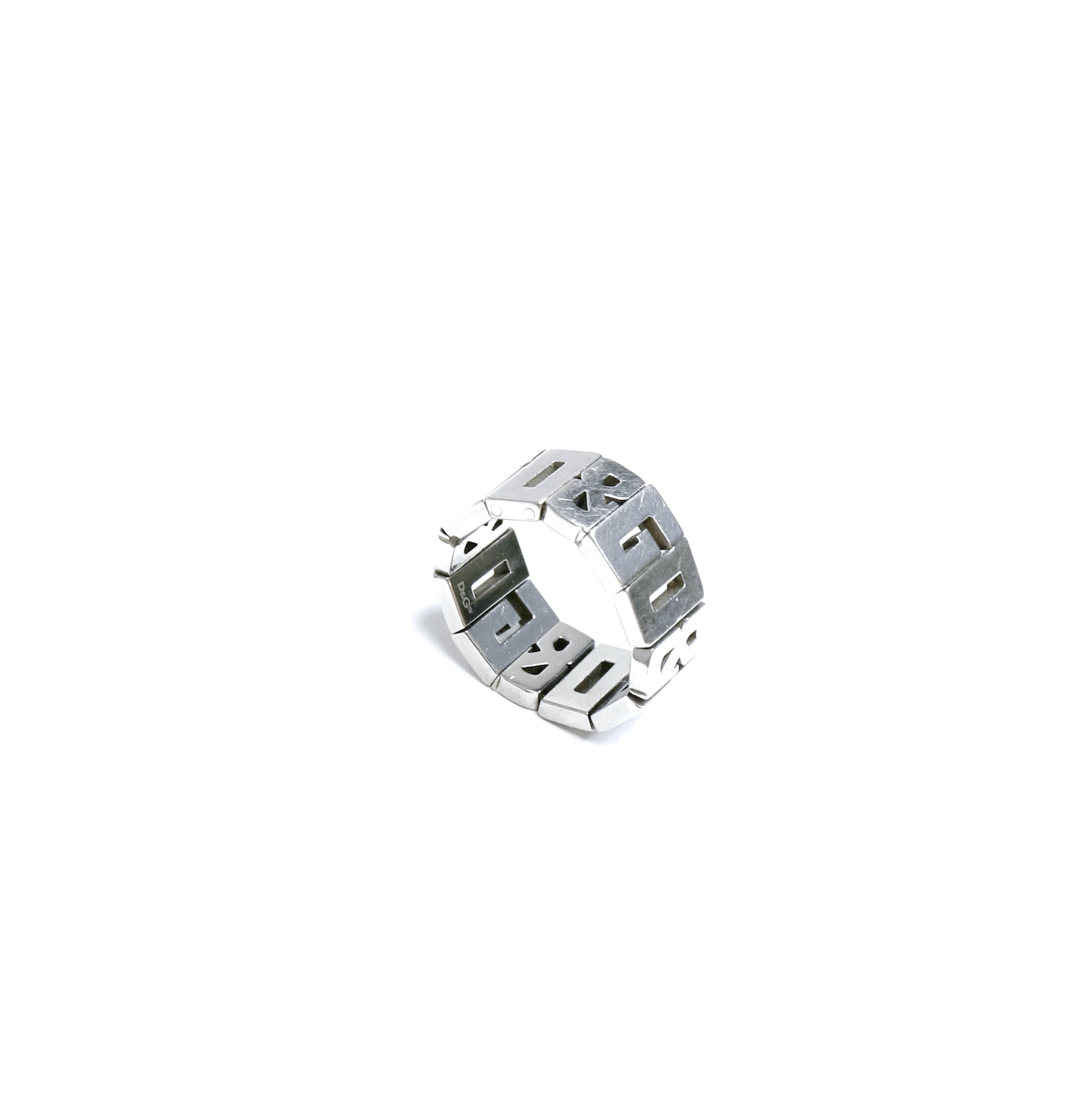Dolce & Gabbana D&G Monogram Collapse Classic Logo Ring Size ONE SIZE - 5 Thumbnail