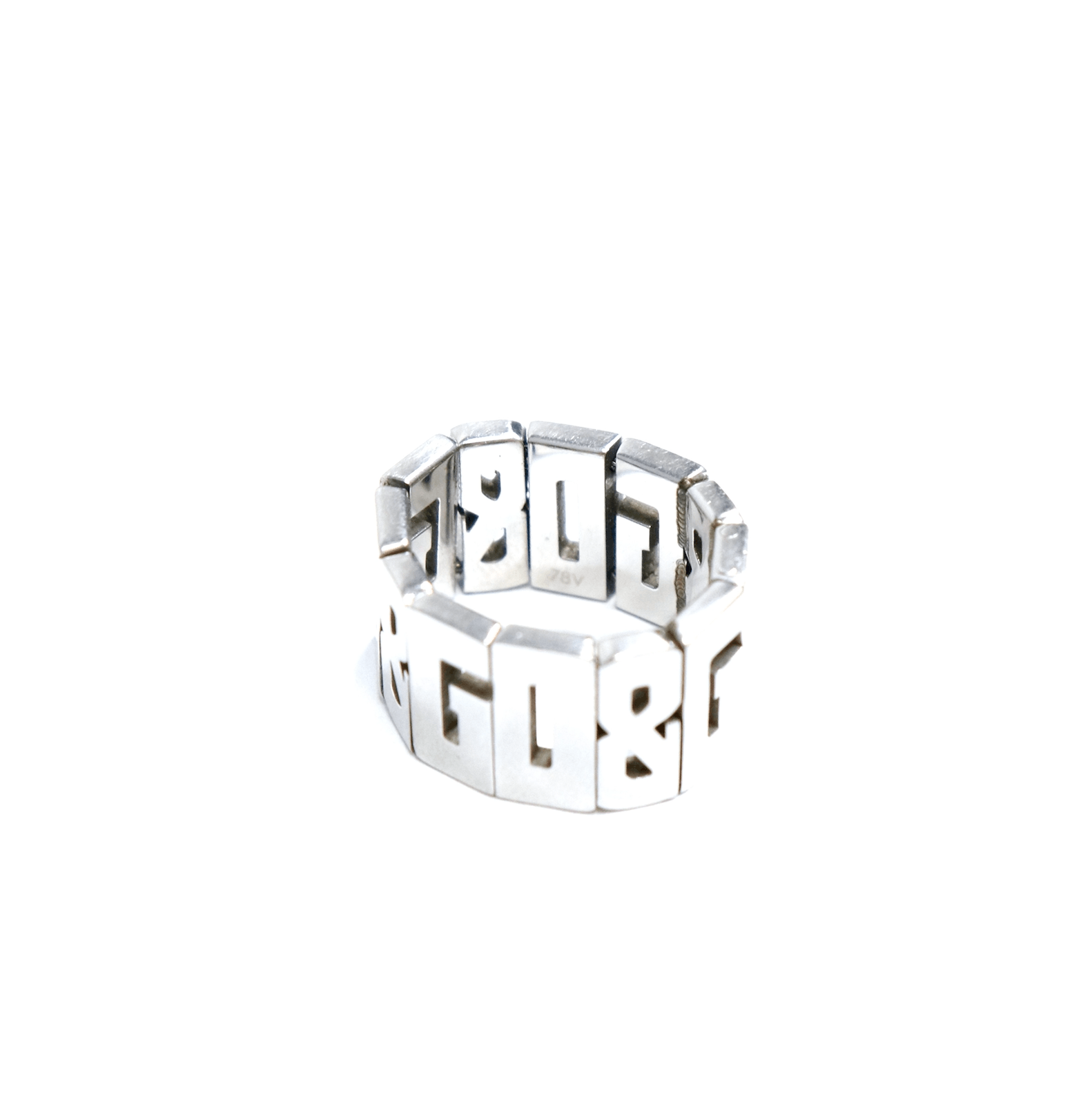 Dolce & Gabbana D&G Monogram Collapse Classic Logo Ring Size ONE SIZE - 4 Thumbnail