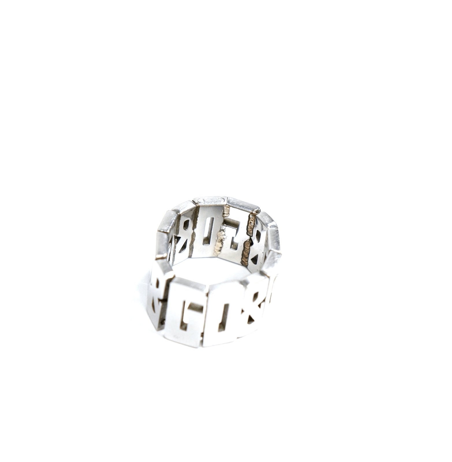Dolce & Gabbana D&G Monogram Collapse Classic Logo Ring Size ONE SIZE - 3 Thumbnail