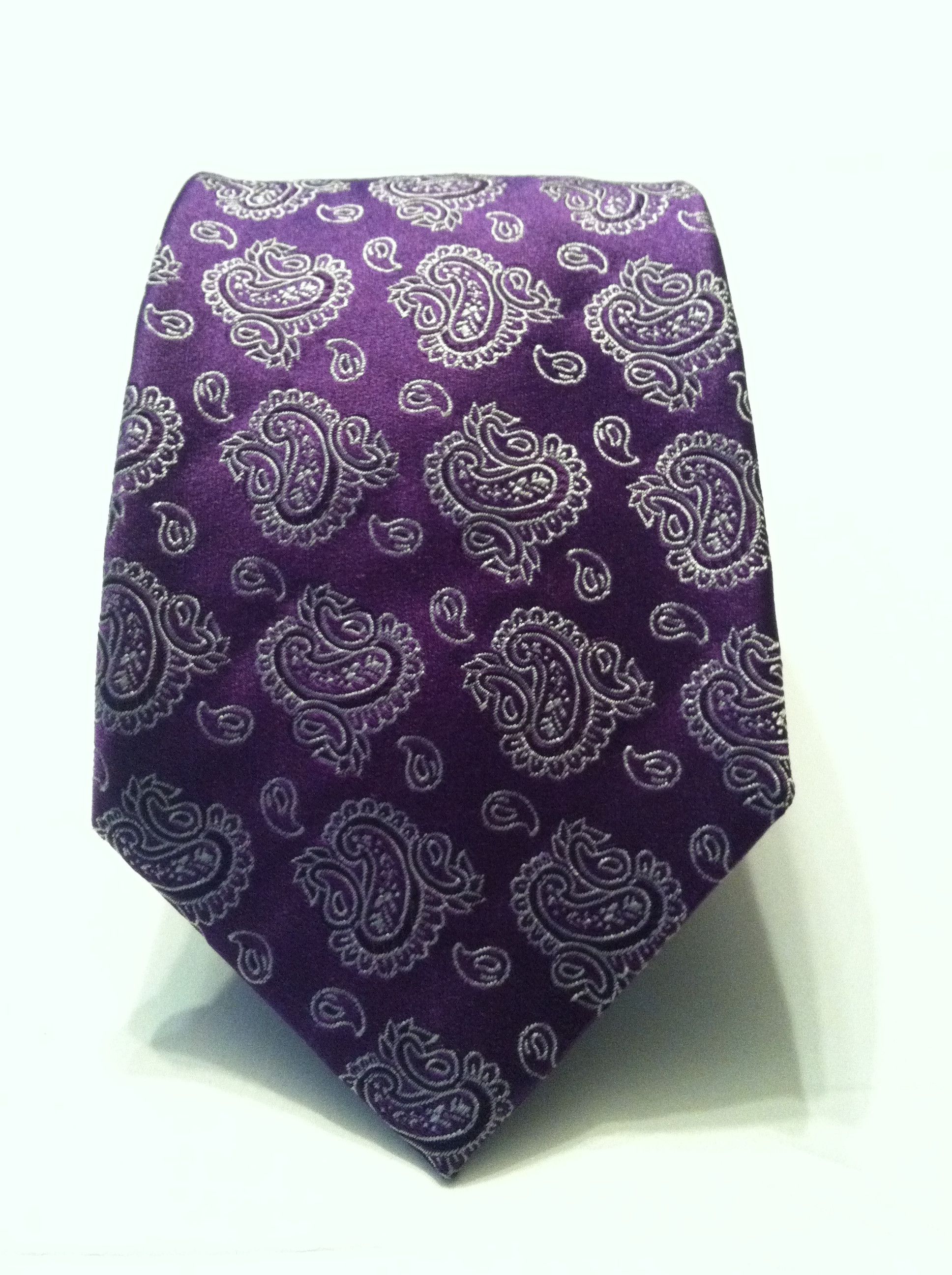 Altea ALTEA MENS NEW PURPLE TIE WIDTH:3 1/2" Size ONE SIZE - 3 Thumbnail