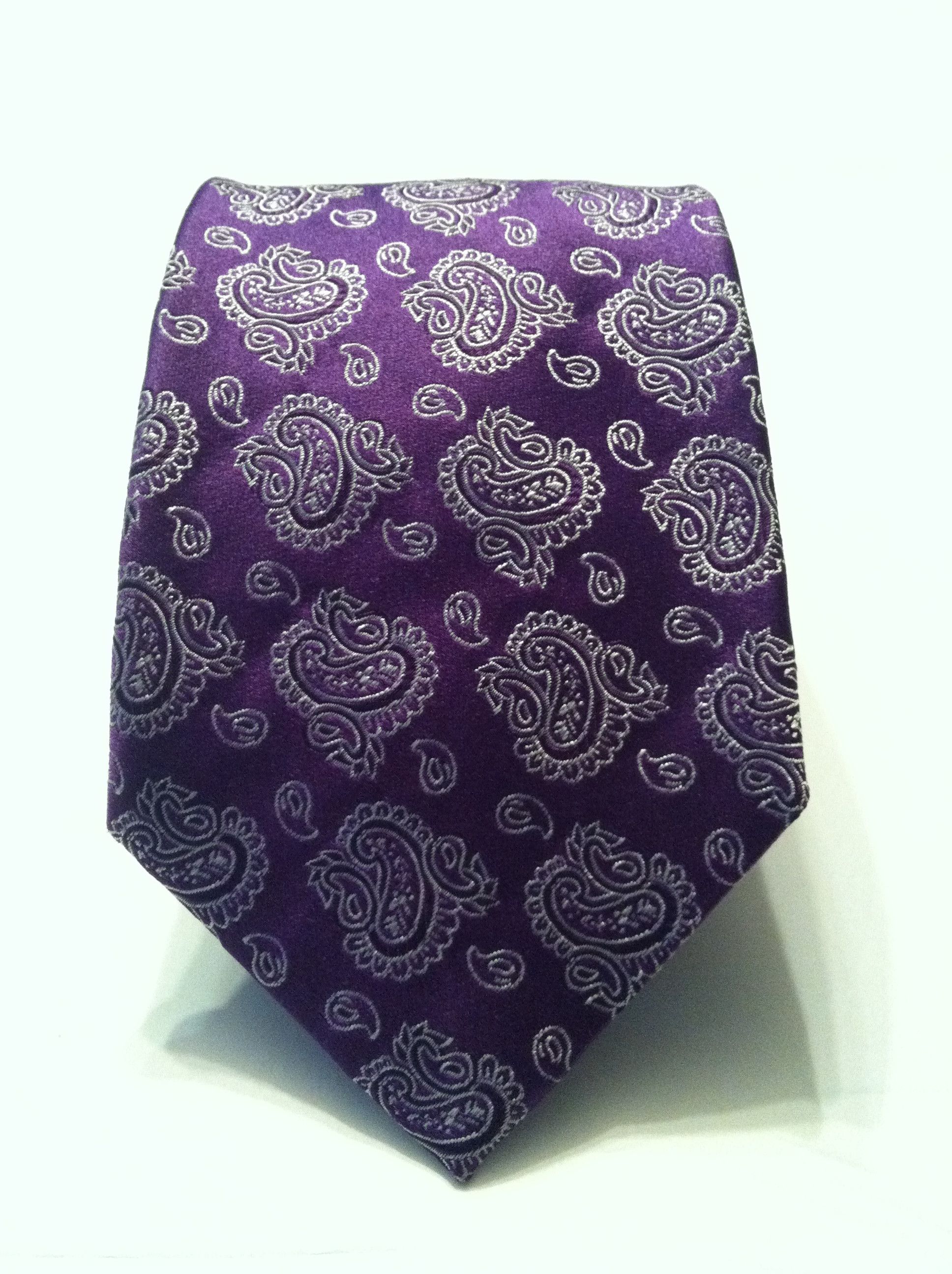 Altea ALTEA MENS NEW PURPLE TIE WIDTH:3 1/2" Size ONE SIZE - 2 Thumbnail