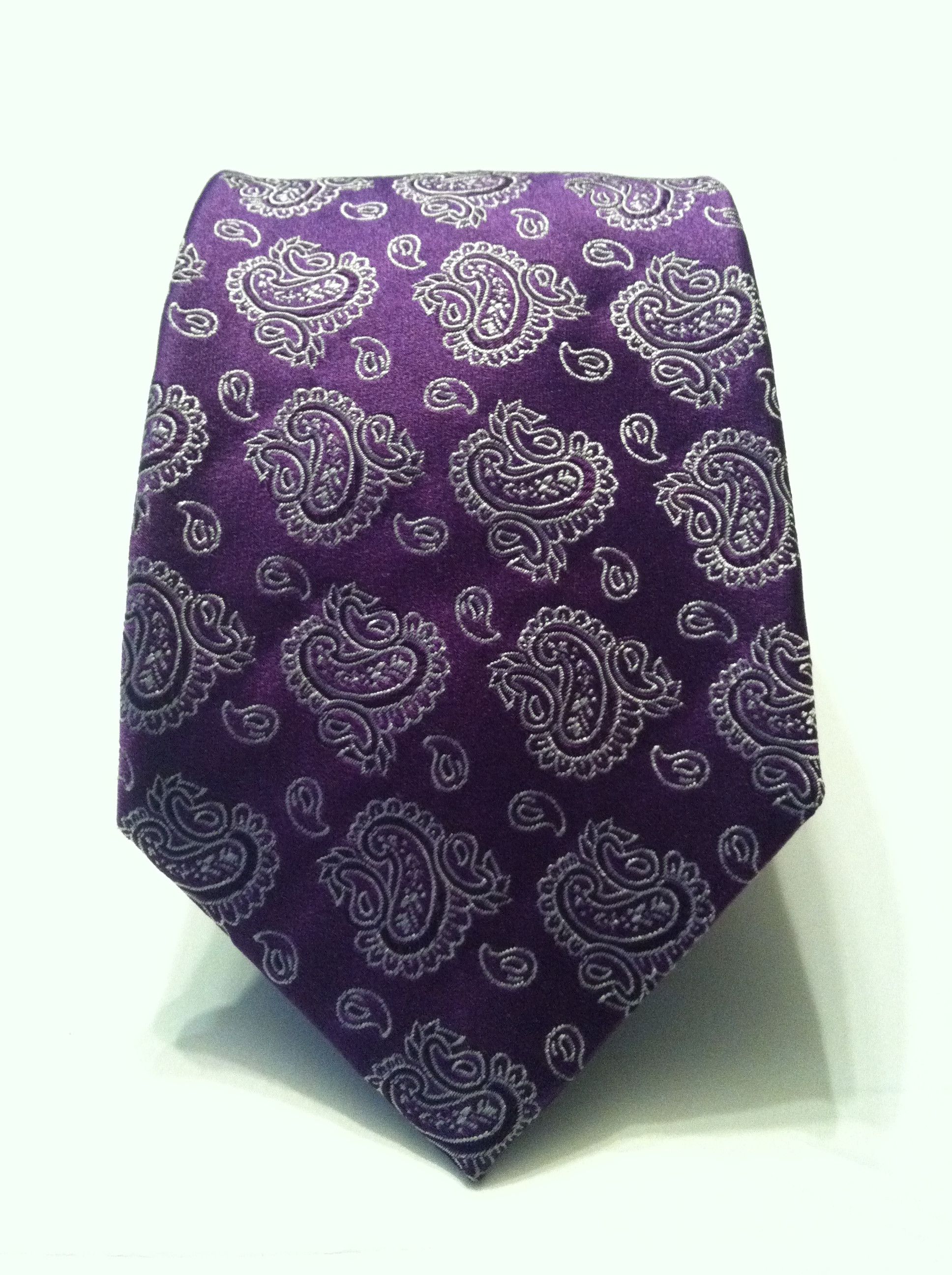 Altea ALTEA MENS NEW PURPLE TIE WIDTH:3 1/2" Size ONE SIZE - 1 Thumbnail