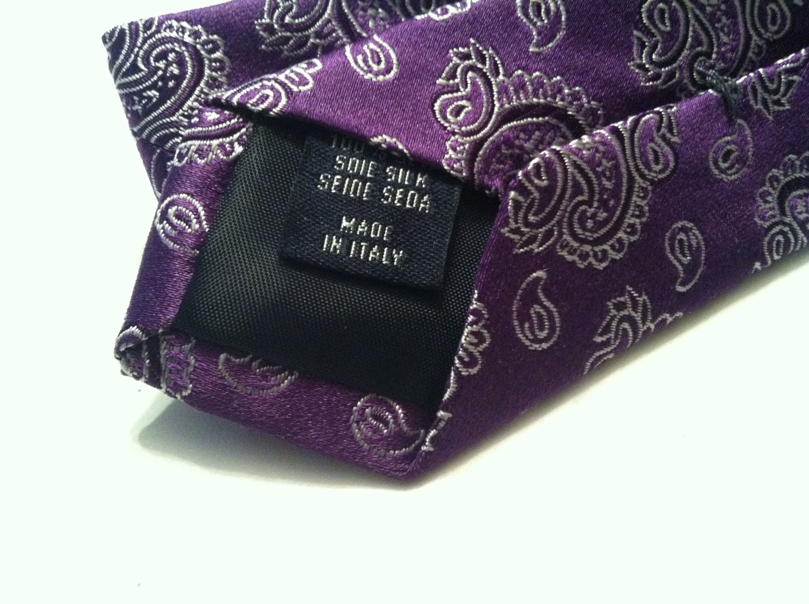 Altea ALTEA MENS NEW PURPLE TIE WIDTH:3 1/2" Size ONE SIZE - 7 Thumbnail