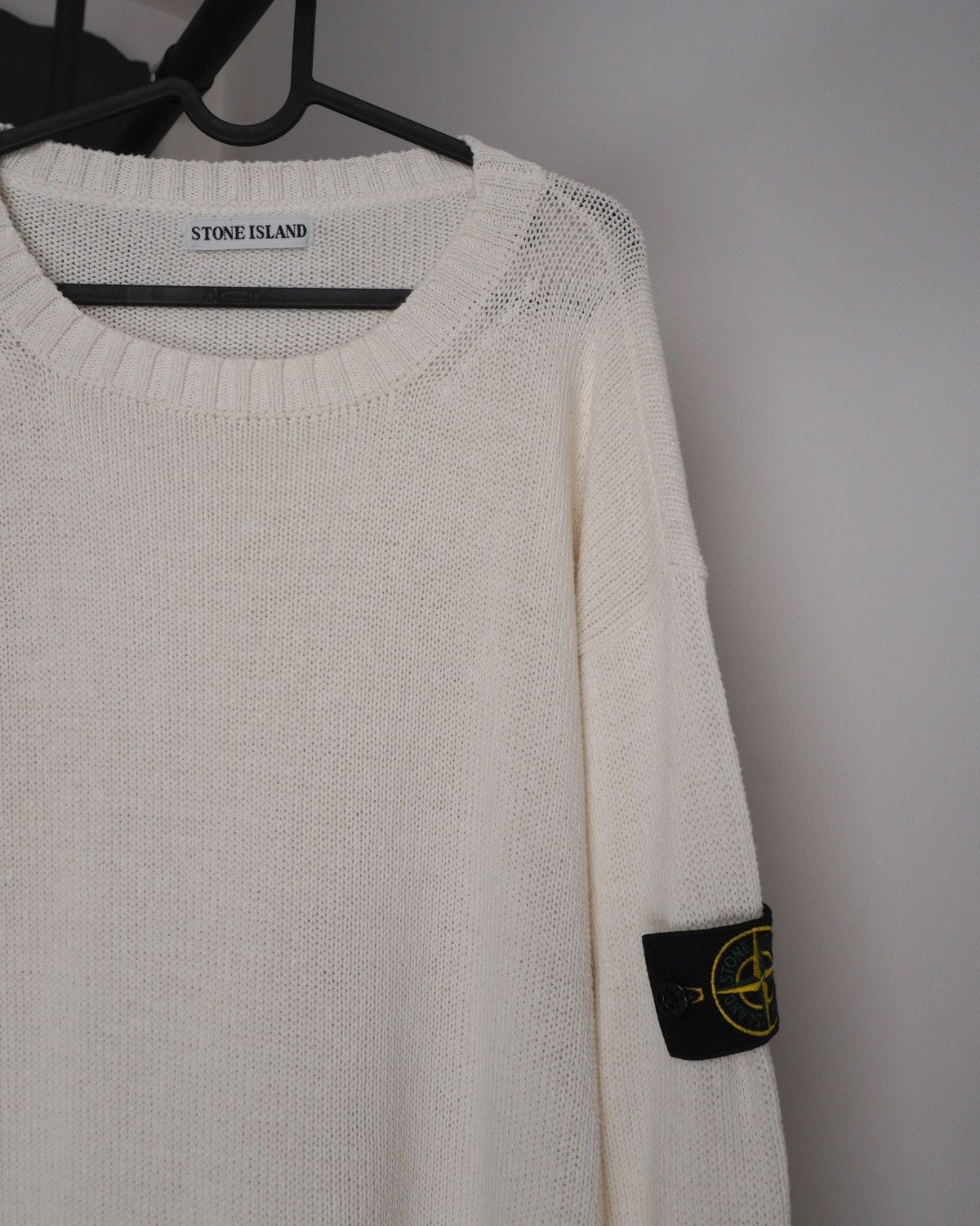 Stone Island Stone island 1999 vintage rib knit oversized crew sweater Size US XL / EU 56 / 4 - 3 Thumbnail