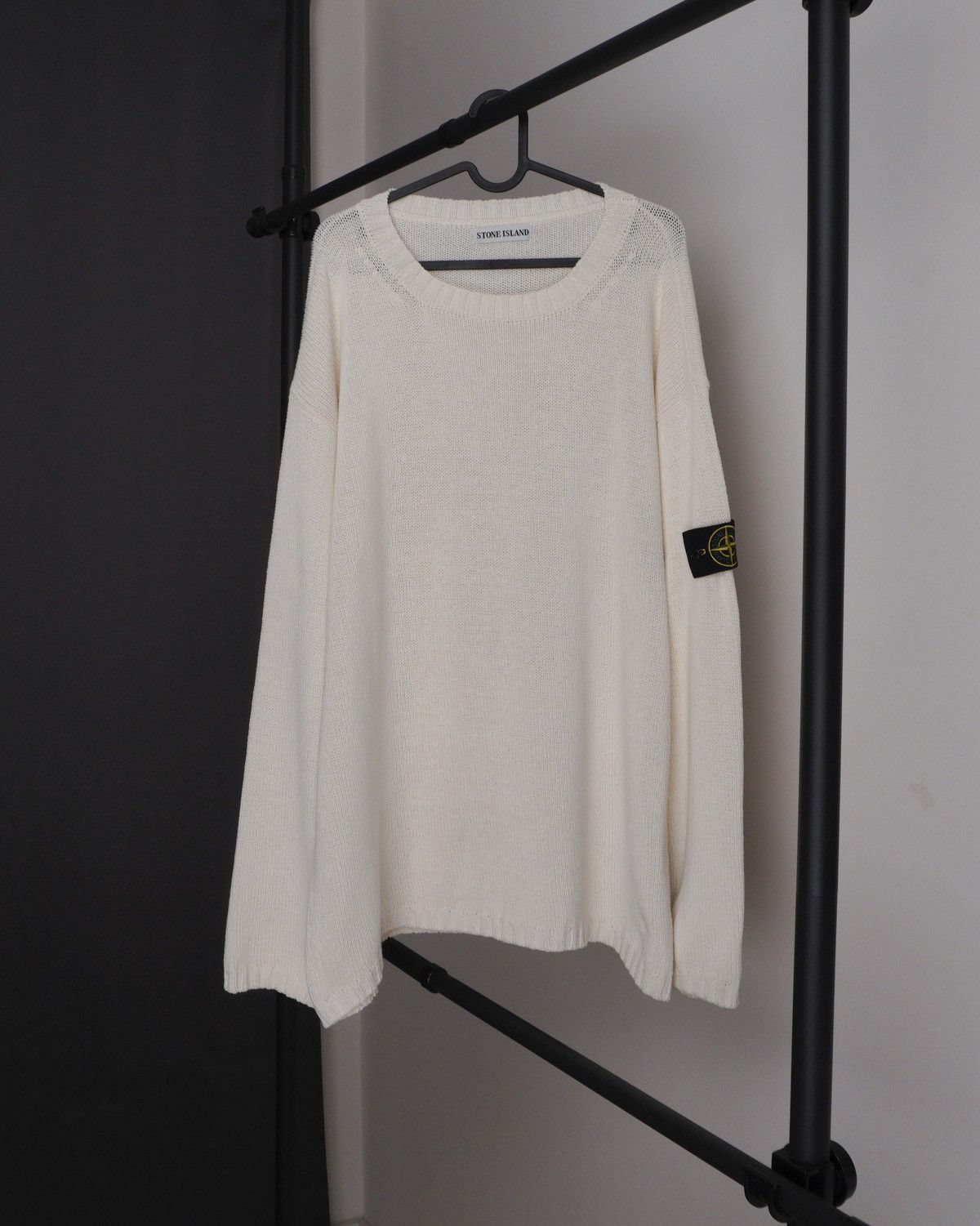 Stone Island Stone island 1999 vintage rib knit oversized crew sweater Size US XL / EU 56 / 4 - 1 Thumbnail