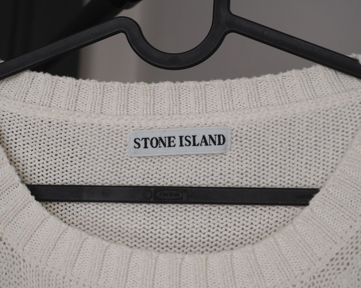 Stone Island Stone island 1999 vintage rib knit oversized crew sweater Size US XL / EU 56 / 4 - 4 Thumbnail