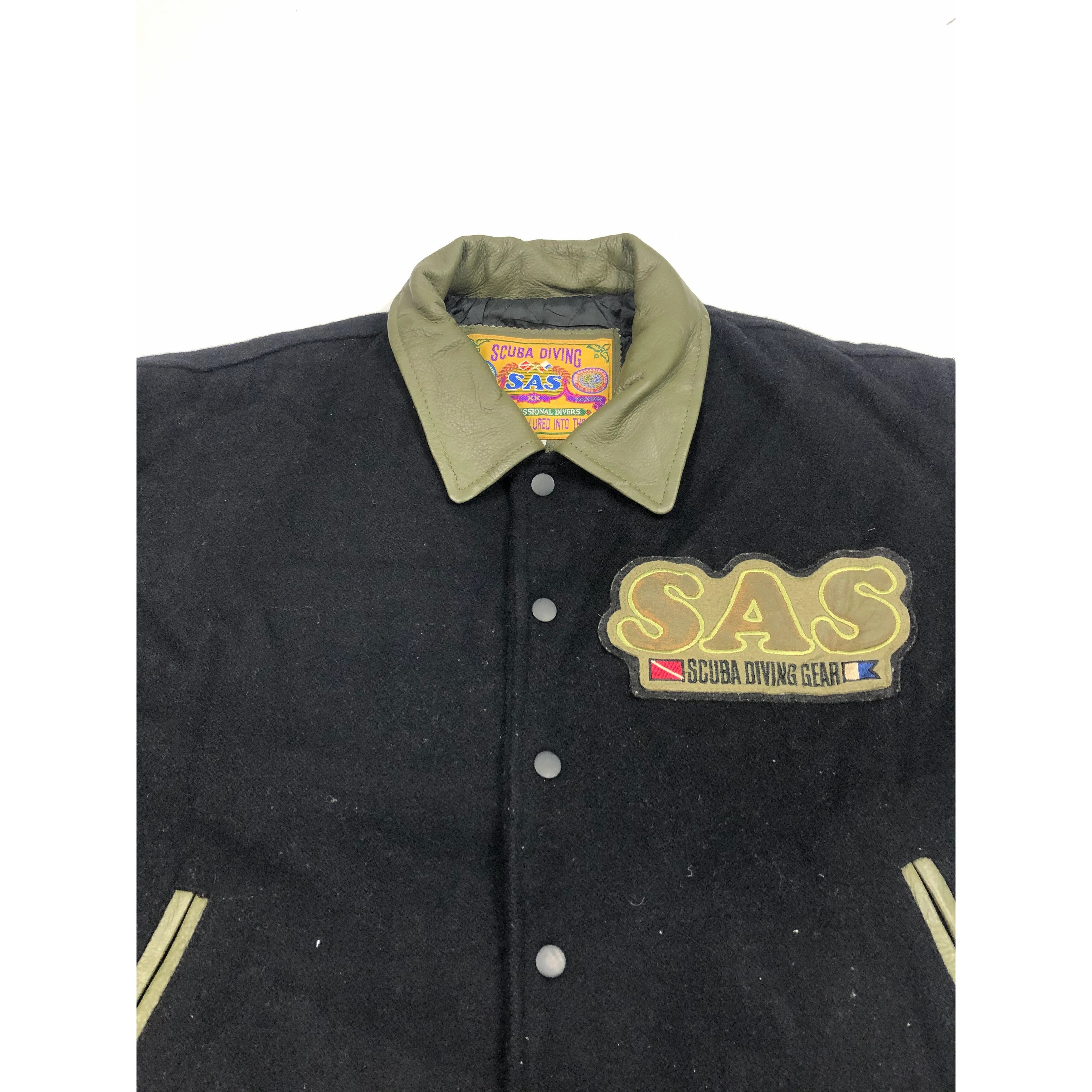 Japanese Brand × Vintage Vintage 90s Scuba Diving Patches Varsity Leather V0081 Size US M / EU 48-50 / 2 - 6 Thumbnail