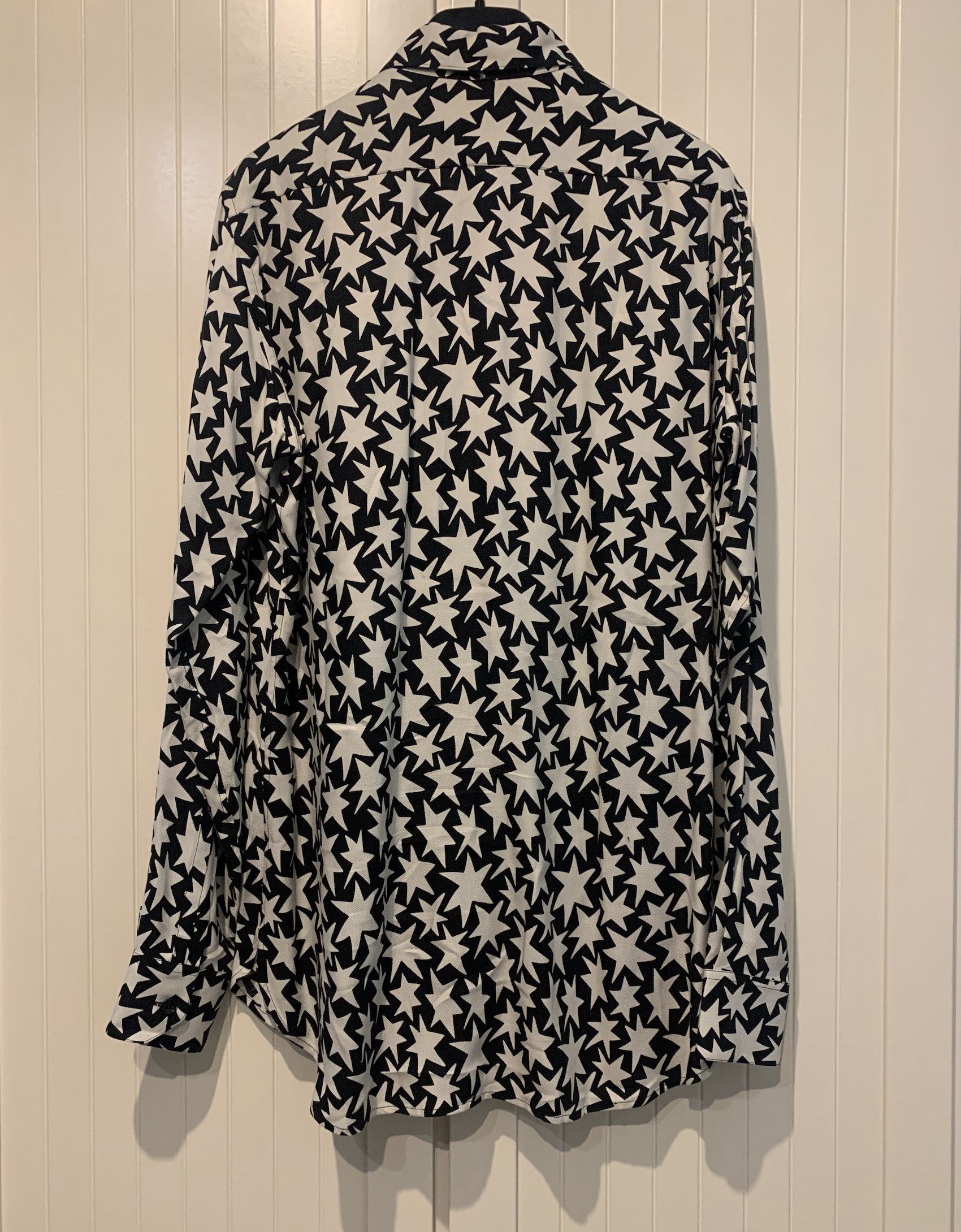 Saint Laurent Paris FW'16 Shirt Viscose Stars Print Size US M / EU 48-50 / 2 - 2 Thumbnail