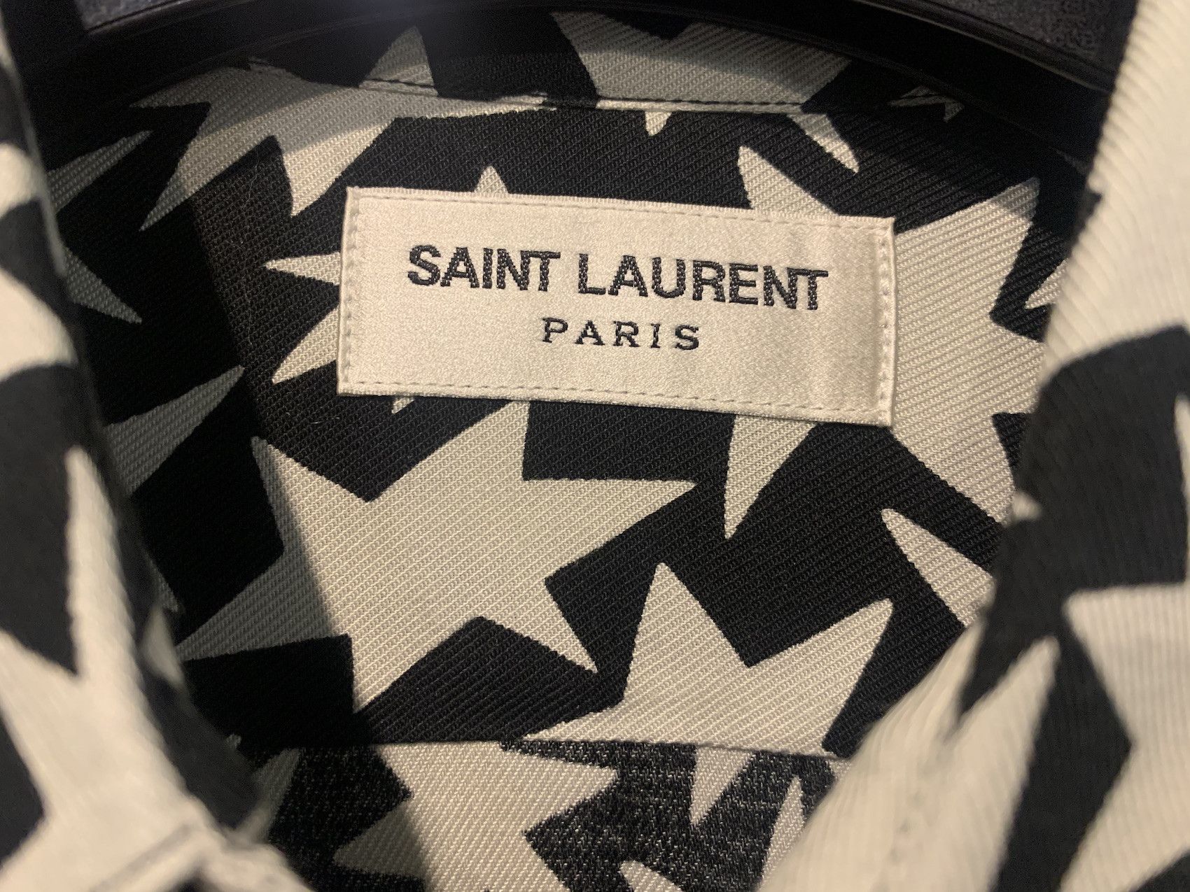 Saint Laurent Paris FW'16 Shirt Viscose Stars Print Size US M / EU 48-50 / 2 - 3 Thumbnail