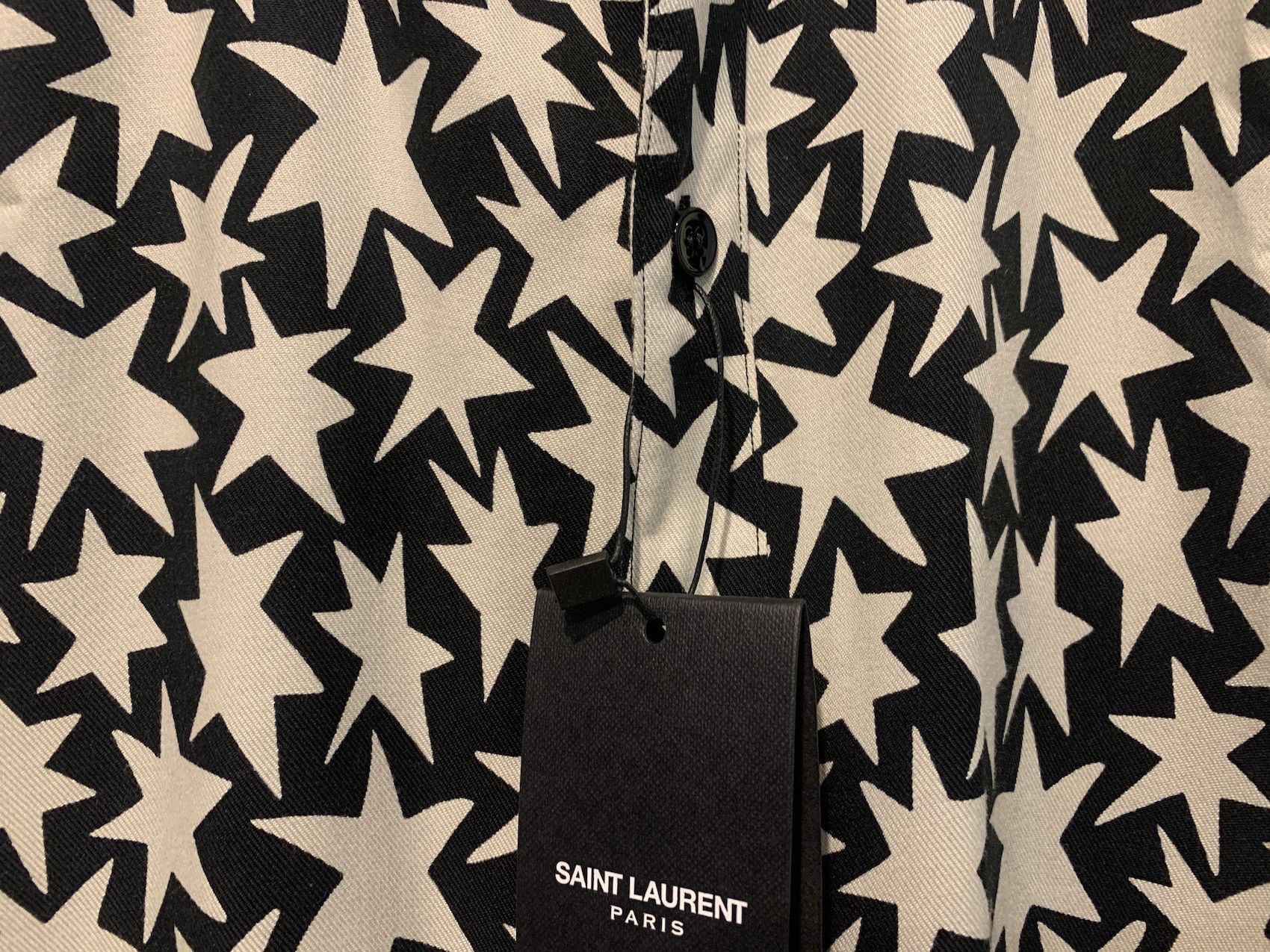 Saint Laurent Paris FW'16 Shirt Viscose Stars Print Size US M / EU 48-50 / 2 - 6 Thumbnail