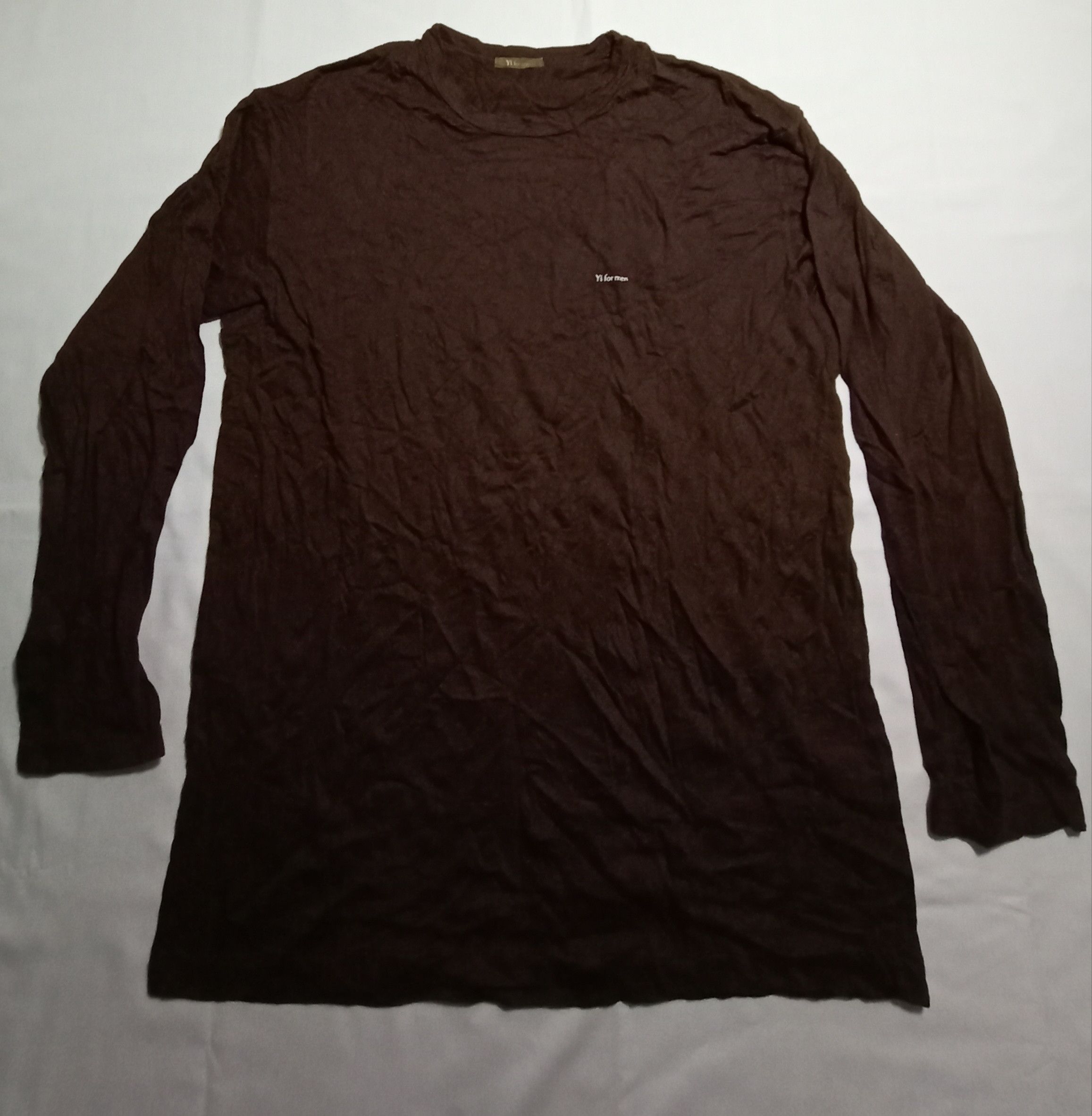Japanese Brand Ys For Men Yamamoto Long Sleeve Tee Spell Out Size US M / EU 48-50 / 2 - 1 Thumbnail