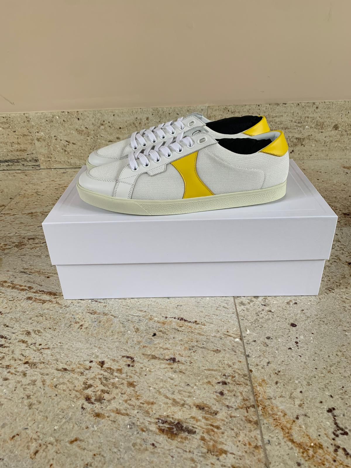 Celine Triomphe Low Top in Black & Yellow Size US 6 / EU 39 - 12 Thumbnail