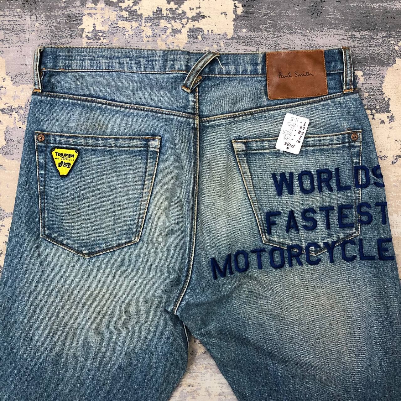 Paul Smith P136 TRIUMPH MOTORCYCLE X PAUL SMITH JEANS Size US 34 / EU 50 - 4 Thumbnail