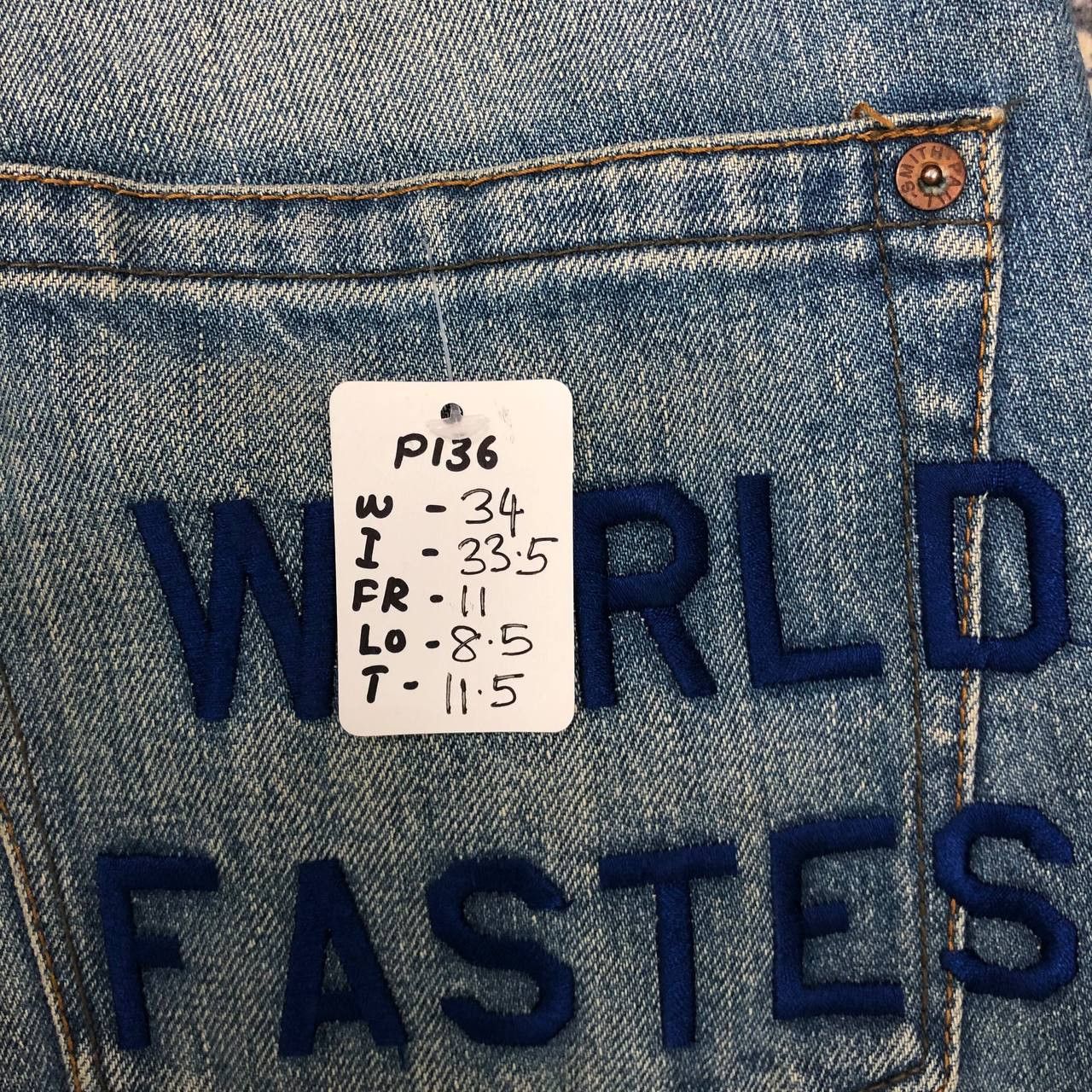 Paul Smith P136 TRIUMPH MOTORCYCLE X PAUL SMITH JEANS Size US 34 / EU 50 - 16 Thumbnail