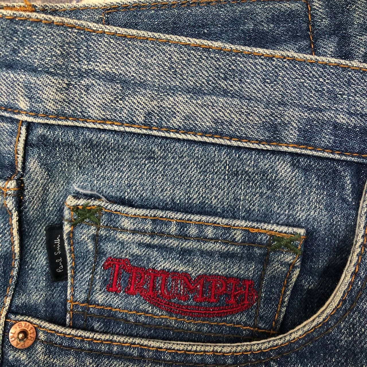 Paul Smith P136 TRIUMPH MOTORCYCLE X PAUL SMITH JEANS Size US 34 / EU 50 - 10 Thumbnail