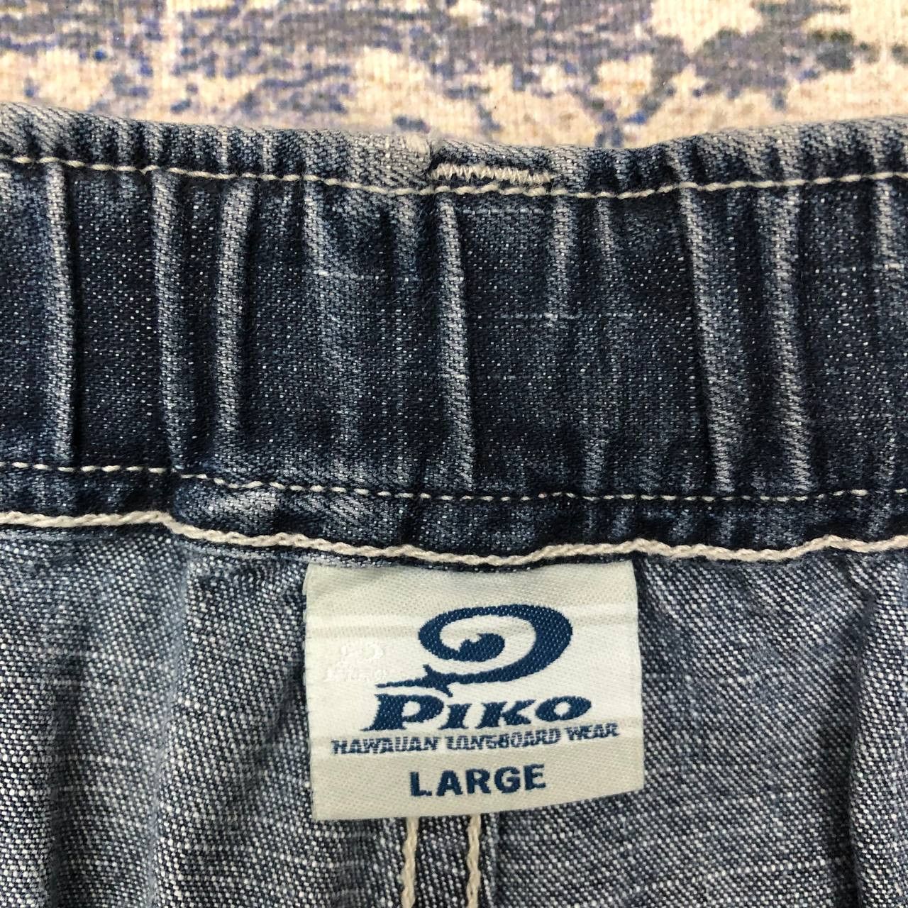 Japanese Brand P124 PIKO HAWAIIAN LONGBOARD BAGGY CARGO JEANS Size US 34 / EU 50 - 6 Thumbnail