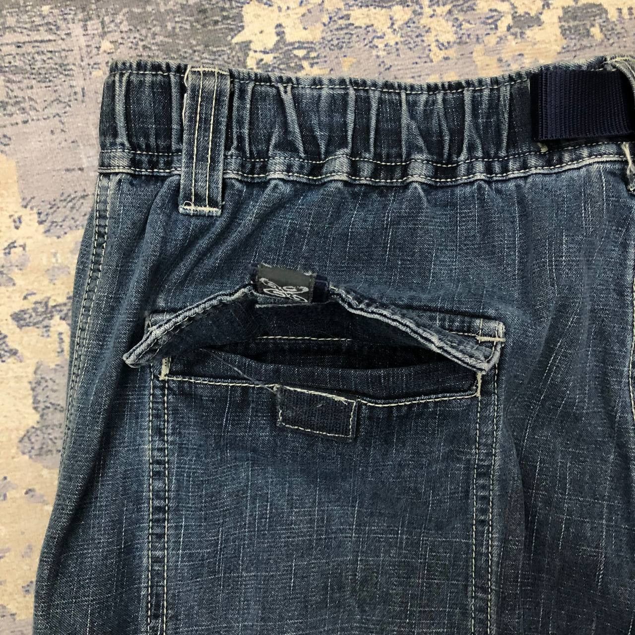 Japanese Brand P124 PIKO HAWAIIAN LONGBOARD BAGGY CARGO JEANS Size US 34 / EU 50 - 9 Thumbnail