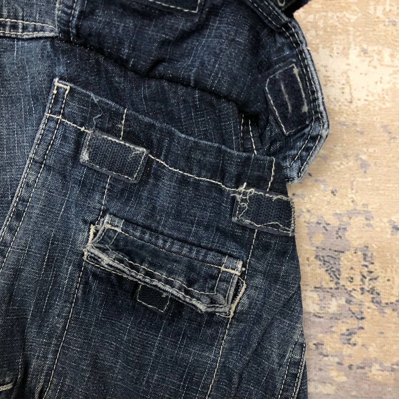 Japanese Brand P124 PIKO HAWAIIAN LONGBOARD BAGGY CARGO JEANS Size US 34 / EU 50 - 7 Thumbnail
