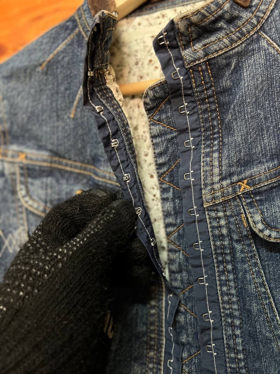Other JE JUDITH WOMEN DENIM JACKET MADE IN JAPAN Size US XS / EU 42 / 0 - 9 Thumbnail