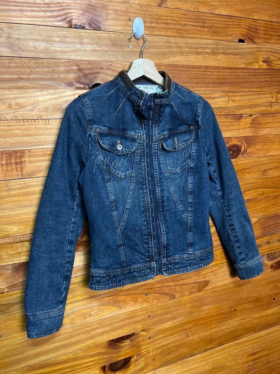Other JE JUDITH WOMEN DENIM JACKET MADE IN JAPAN Size US XS / EU 42 / 0 - 2 Thumbnail