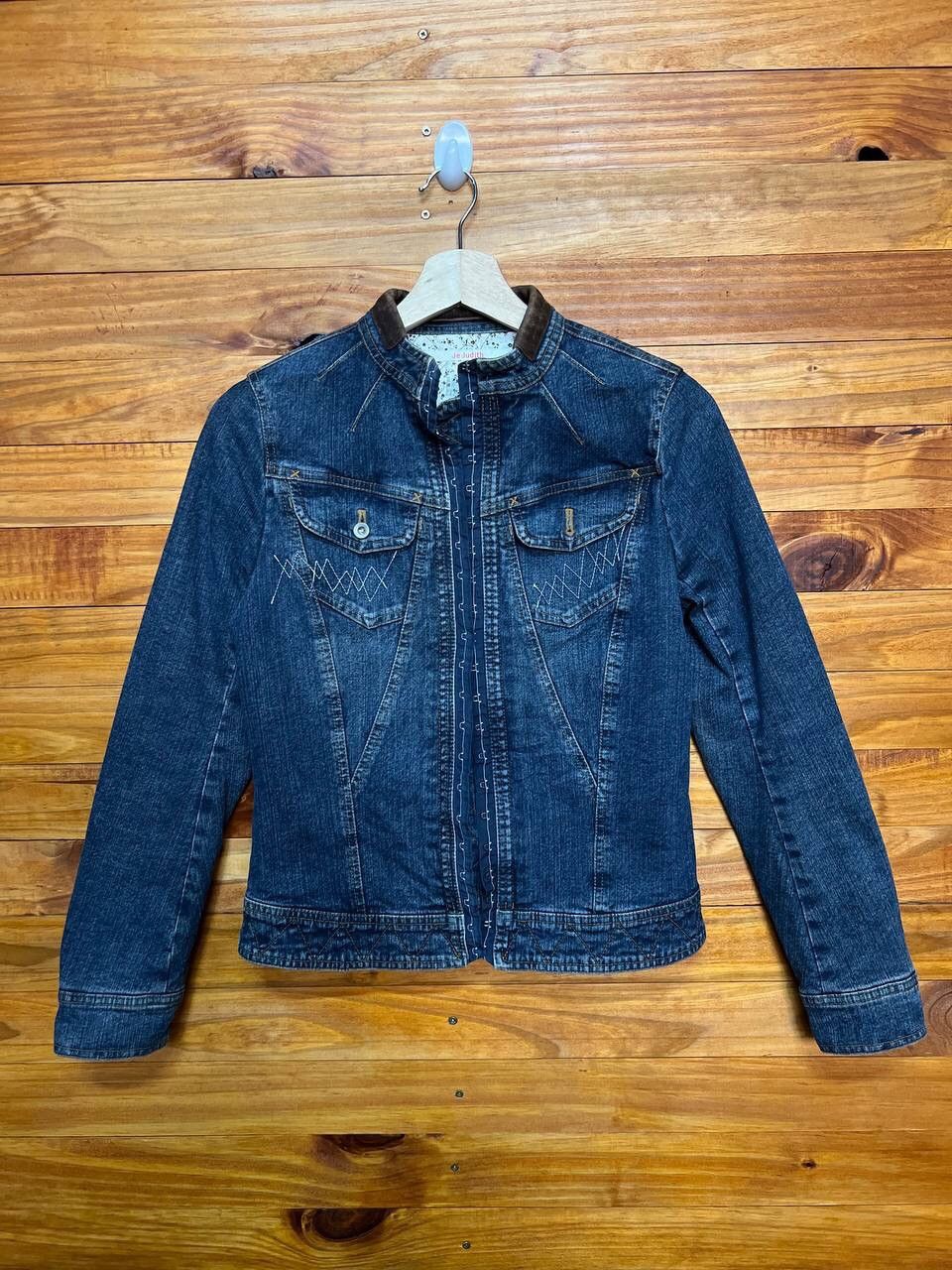 Other JE JUDITH WOMEN DENIM JACKET MADE IN JAPAN Size US XS / EU 42 / 0 - 1 Thumbnail