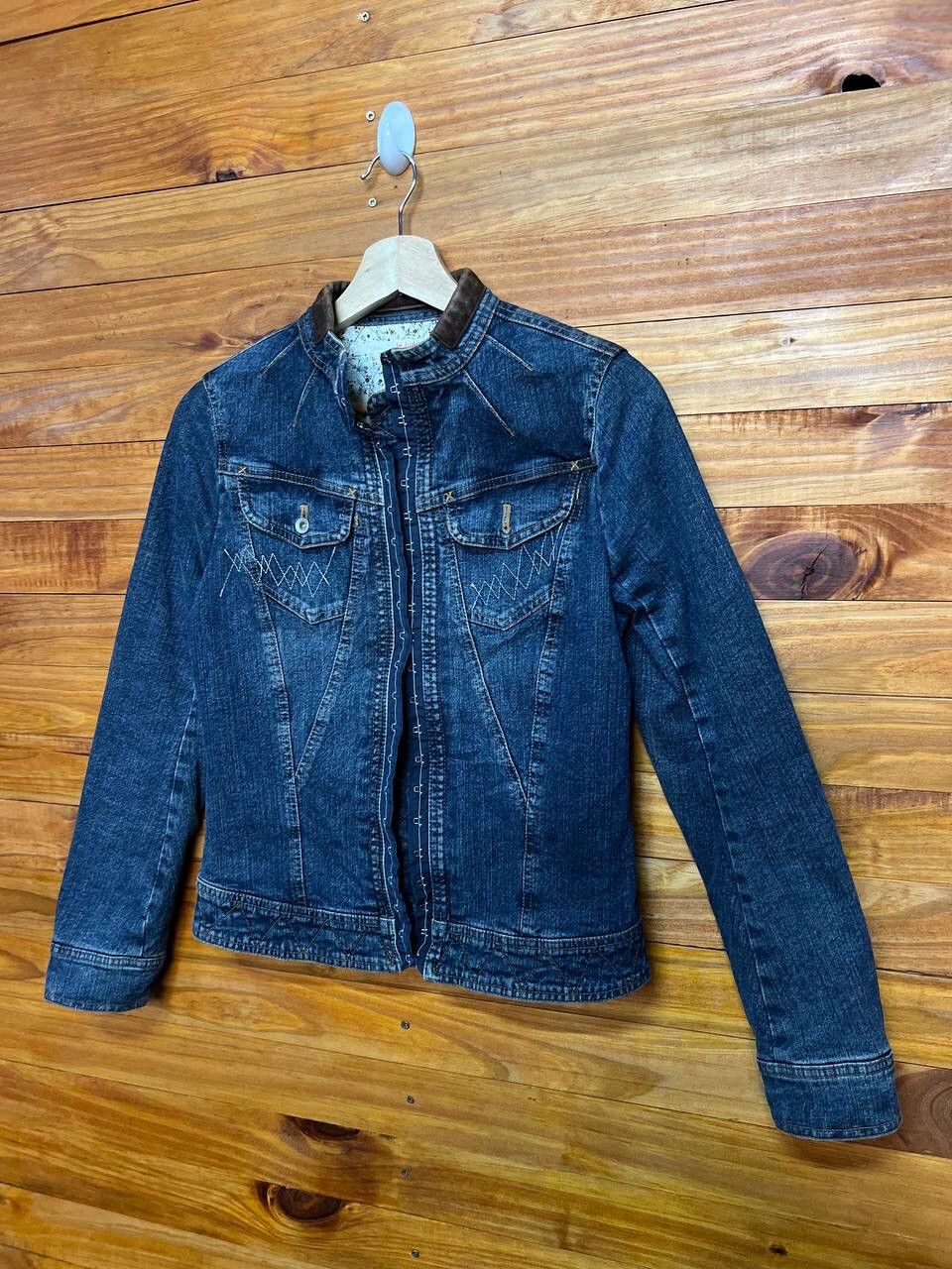 Other JE JUDITH WOMEN DENIM JACKET MADE IN JAPAN Size US XS / EU 42 / 0 - 3 Thumbnail