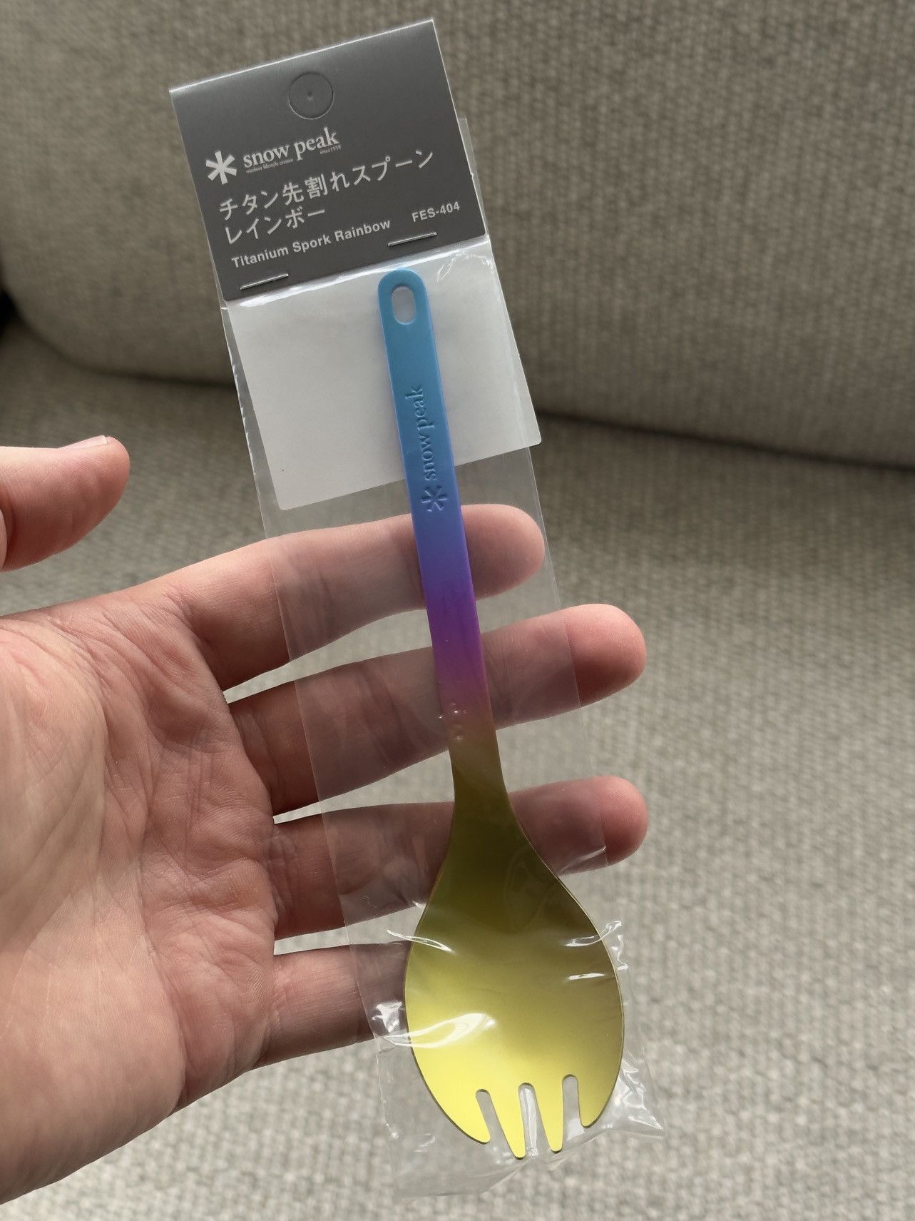 Snow Peak Titanium Spork Rainbow Anodized Titanium Size ONE SIZE - 1 Thumbnail