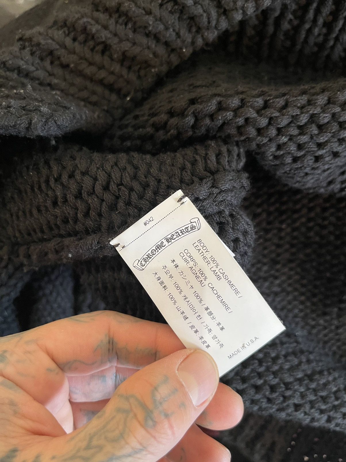 Chrome Hearts Chrome Hearts 2023 1/3 CASHMERE Cross Patch Sweater 4Gseller Size US XL / EU 56 / 4 - 9 Thumbnail