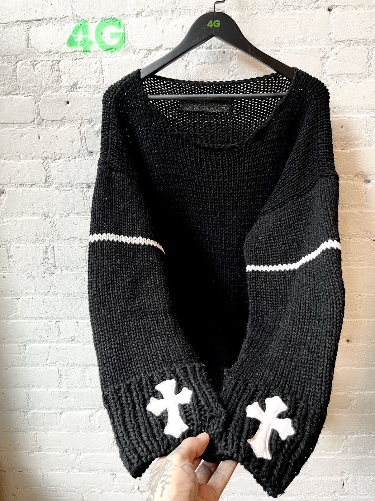 Chrome Hearts Chrome Hearts 2023 1/3 CASHMERE Cross Patch Sweater 4Gseller Size US XL / EU 56 / 4 - 4 Thumbnail