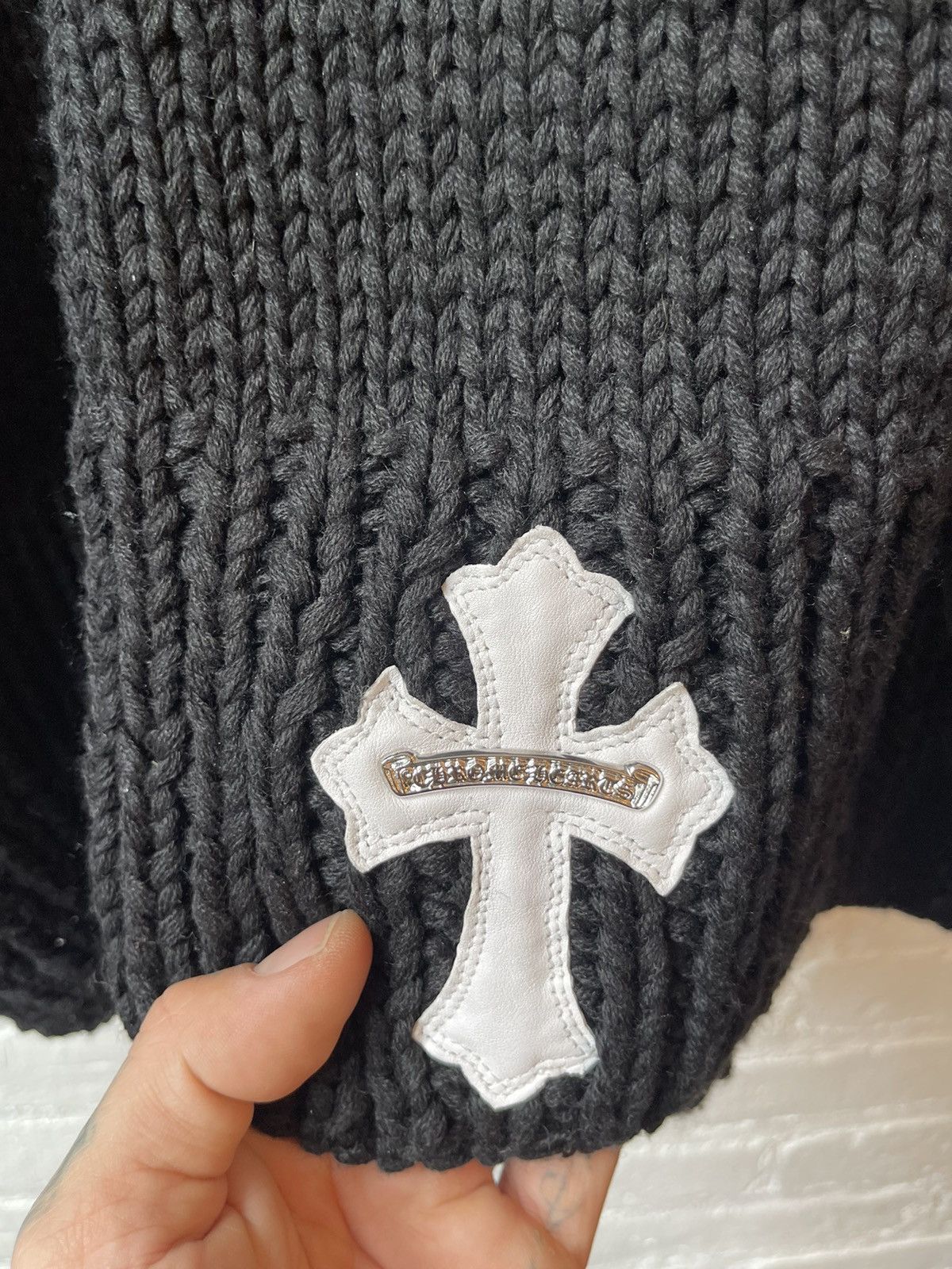 Chrome Hearts Chrome Hearts 2023 1/3 CASHMERE Cross Patch Sweater 4Gseller Size US XL / EU 56 / 4 - 8 Thumbnail