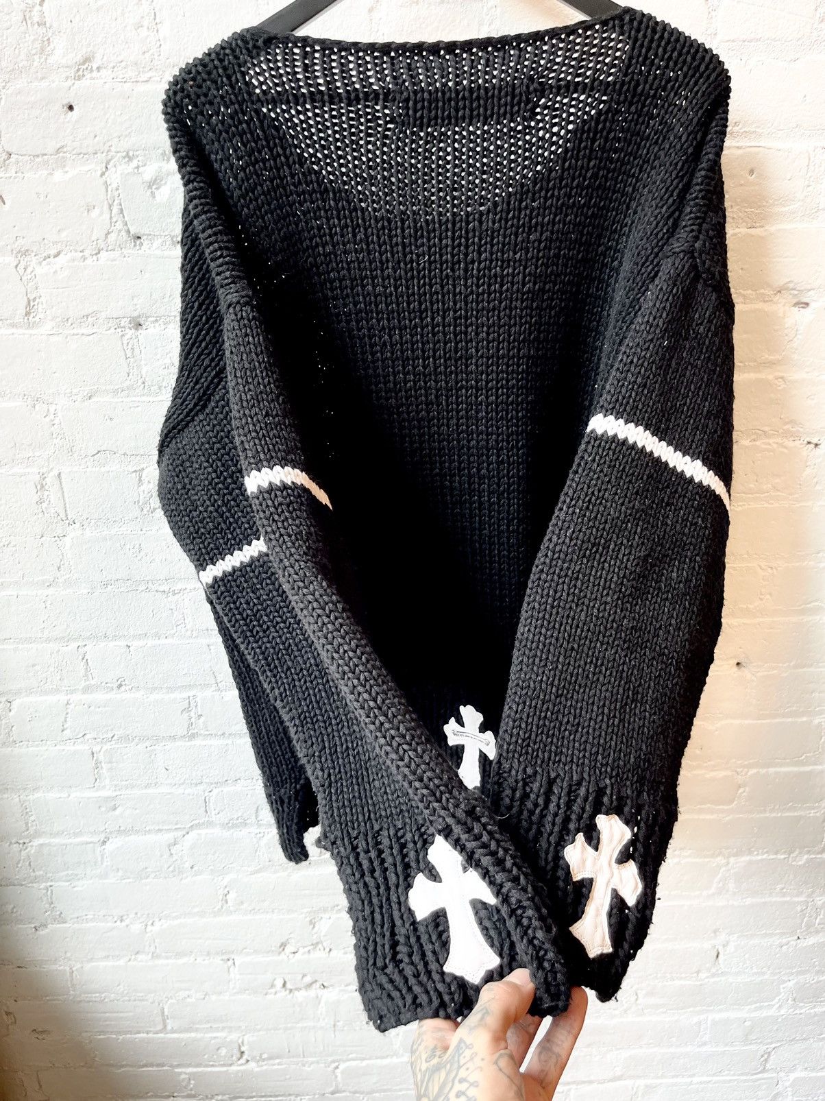 Chrome Hearts Chrome Hearts 2023 1/3 CASHMERE Cross Patch Sweater 4Gseller Size US XL / EU 56 / 4 - 2 Thumbnail