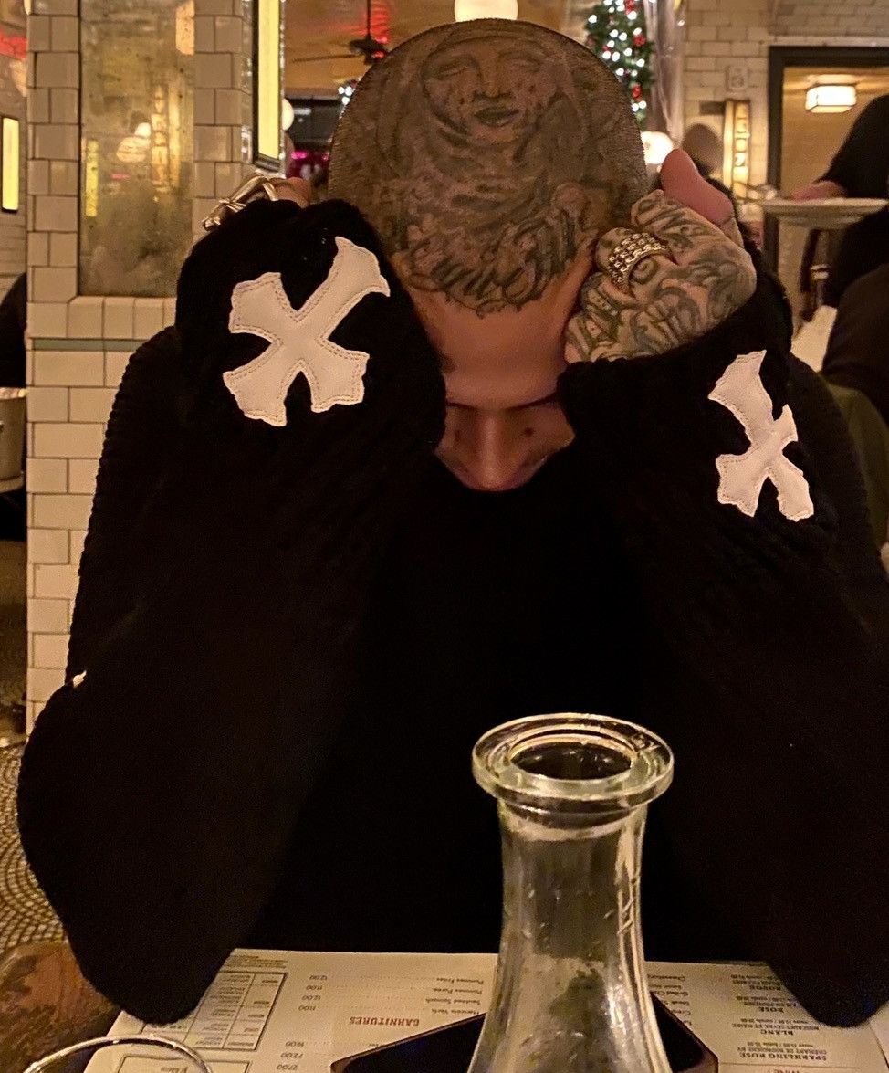 Chrome Hearts Chrome Hearts 2023 1/3 CASHMERE Cross Patch Sweater 4Gseller Size US XL / EU 56 / 4 - 1 Thumbnail