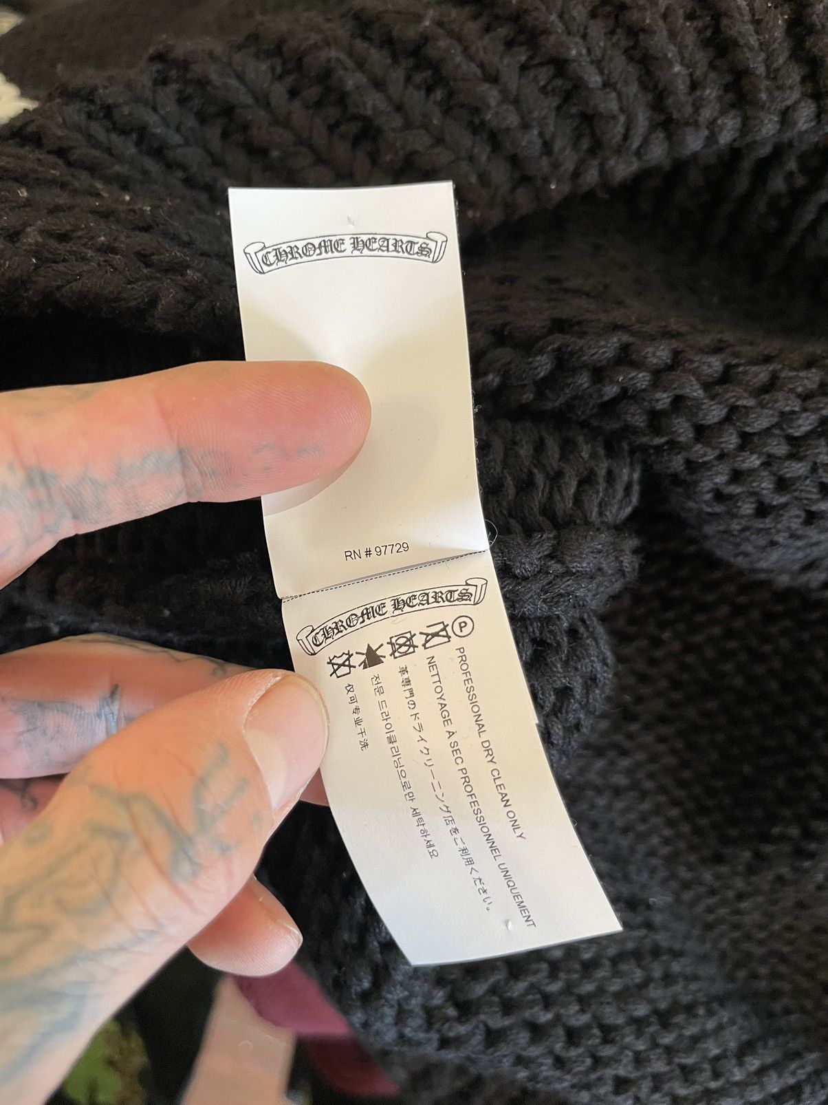 Chrome Hearts Chrome Hearts 2023 1/3 CASHMERE Cross Patch Sweater 4Gseller Size US XL / EU 56 / 4 - 10 Thumbnail